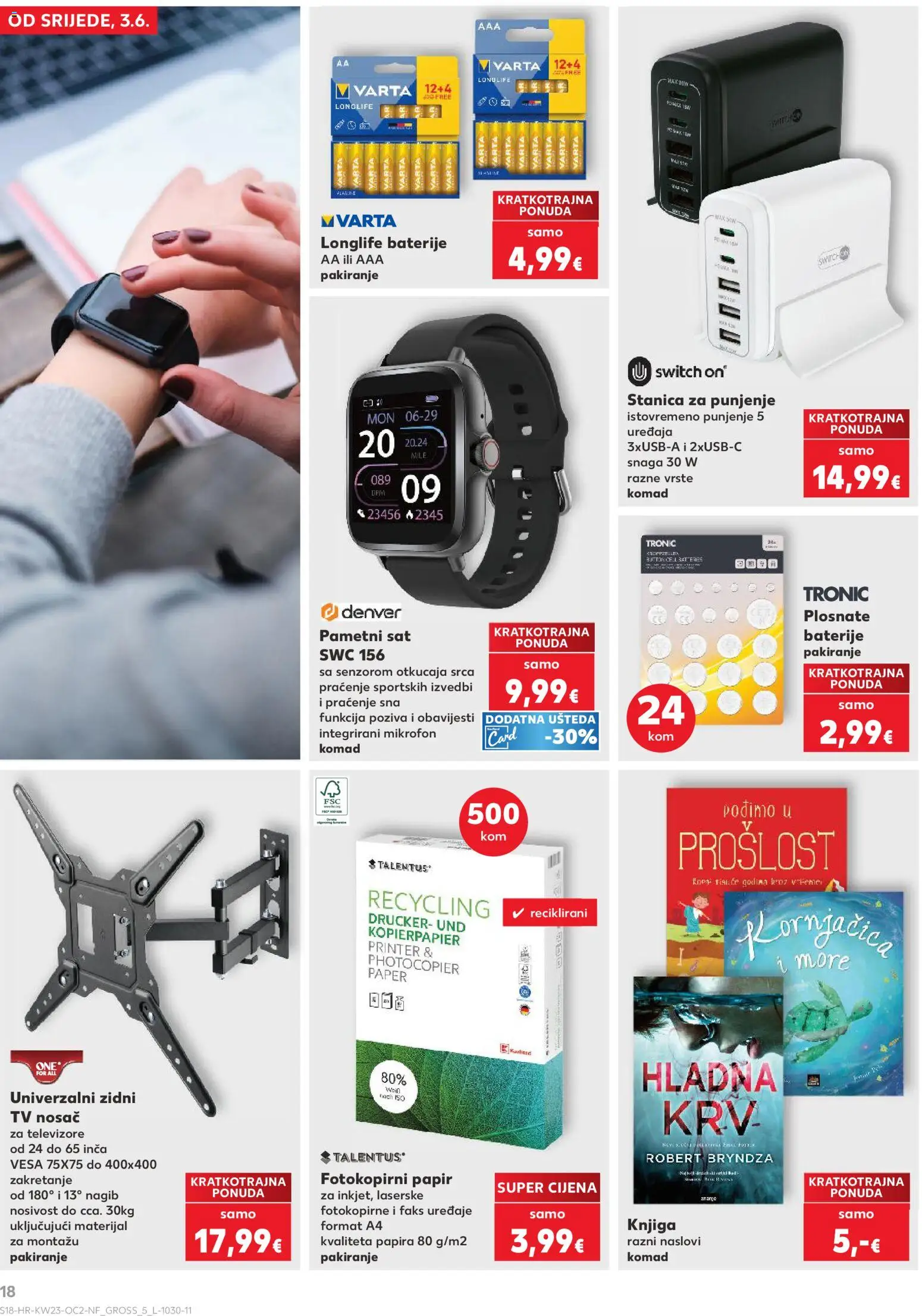 Kaufland katalog | vrijedi od 03.06.2026 | Stranica: 18 | Proizvodi: Faks, Pametni sat, Sat, USB