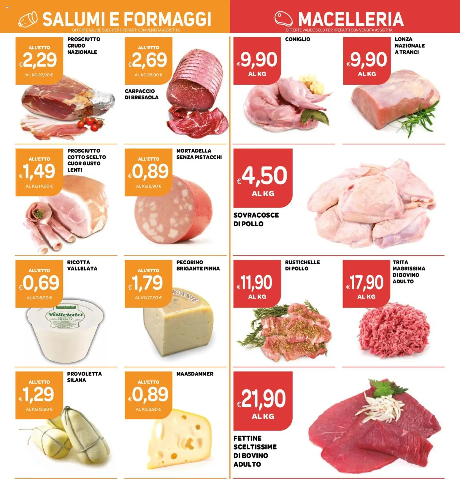 Volantino Ekom del 02.06.2026 | Pagina: 9 | Prodotti: Pollo, Bresaola, Mortadella, Ricotta