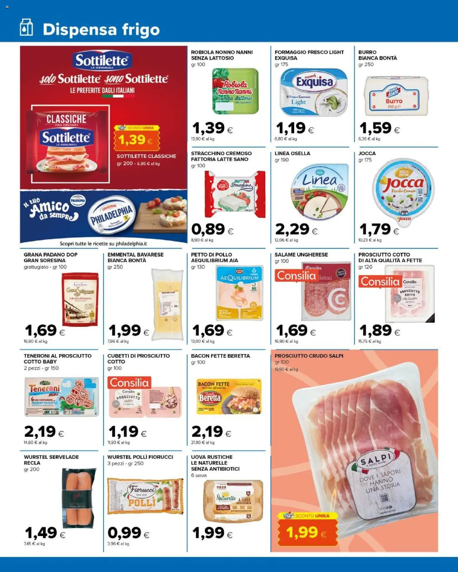 Volantino Tigre del 17.06.2026 | Pagina: 6 | Prodotti: Prosciutto Crudo, Salame, Pollo, Fiocchi