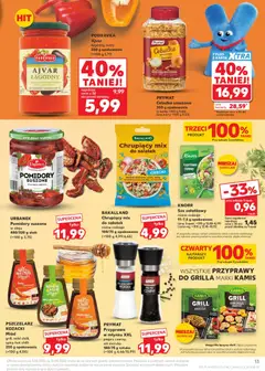 Náhled letáku Kaufland Polsko leták od 03.06.2026 | Strana: 13 | Produkty: Knorr, Ajvar, Karty