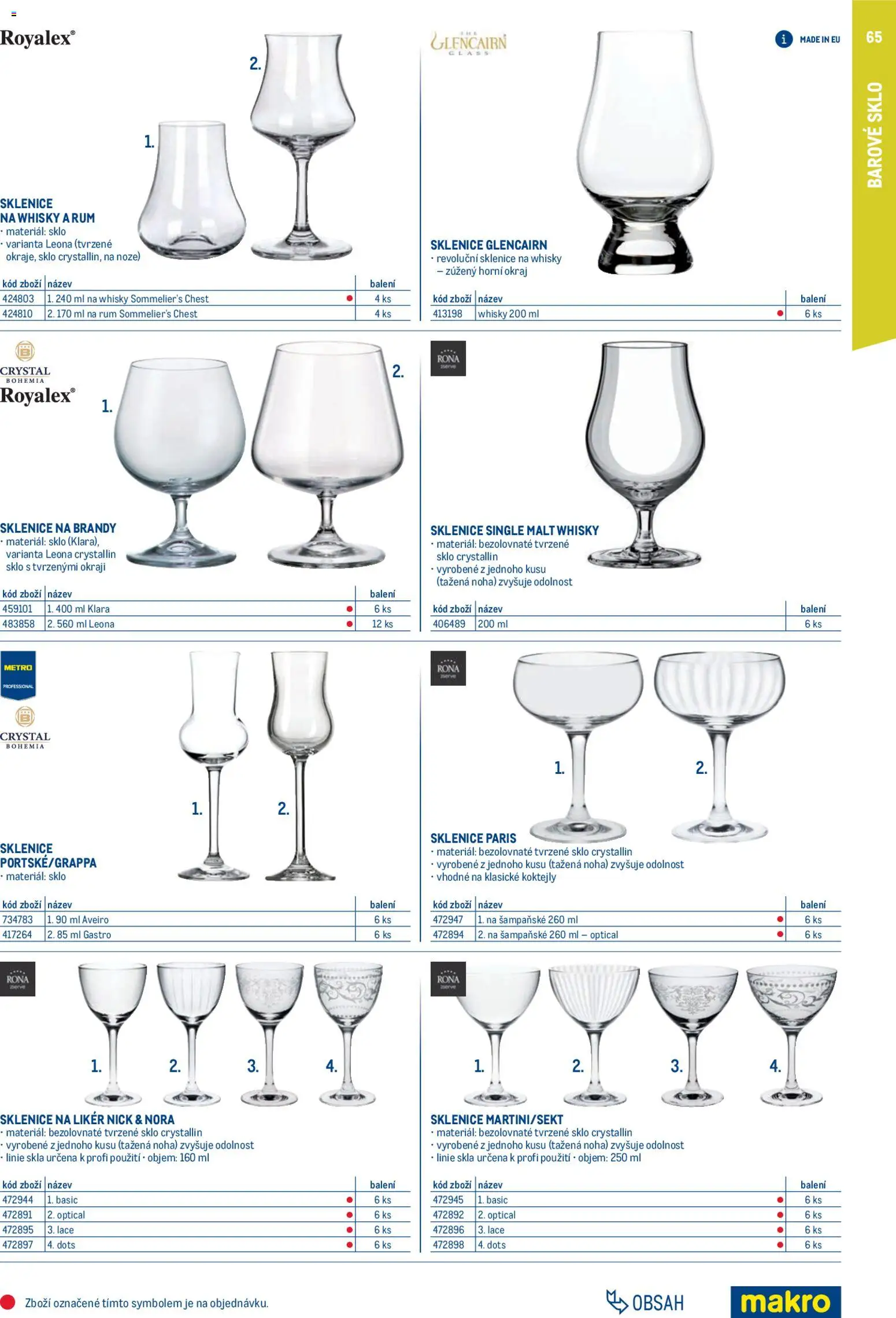 Makro leták - Gastro vybavení a zařízení od 01.02.2026 | Strana: 65 | Produkty: Rum, Šampaňské, Brandy, Likér