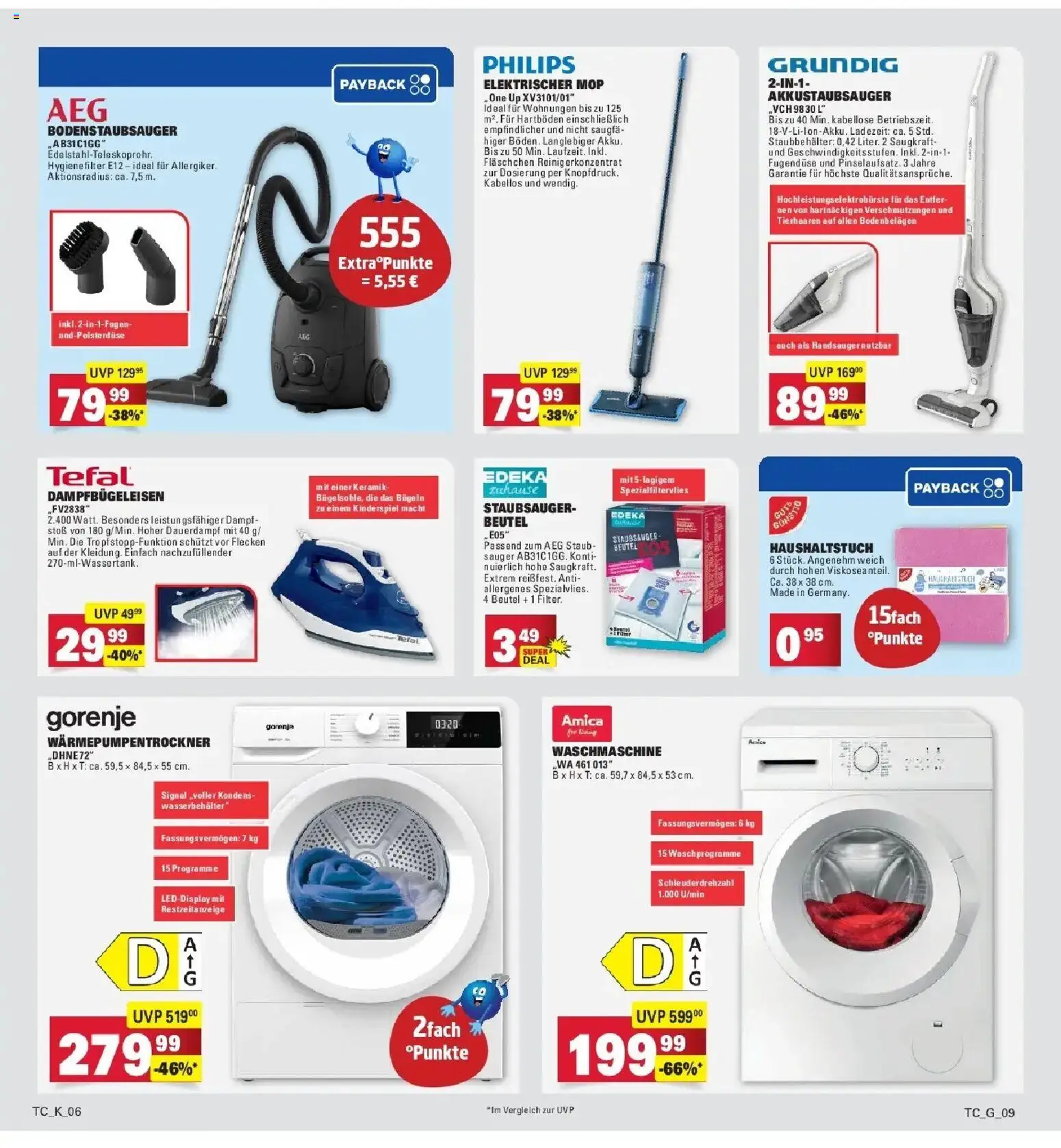 Edeka Prospekt Ulm-Lehr – gültig ab 01.06.2026 | Seite: 57 | Produkte: Gorenje, AEG, Staubsauger, Waschmaschine