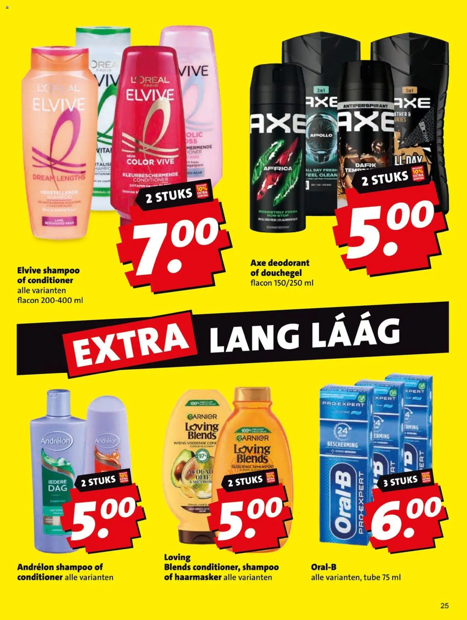 {H1} | Pagina: 25 | Producten: Deodorant, Conditioner, Haarmasker, Douchegel