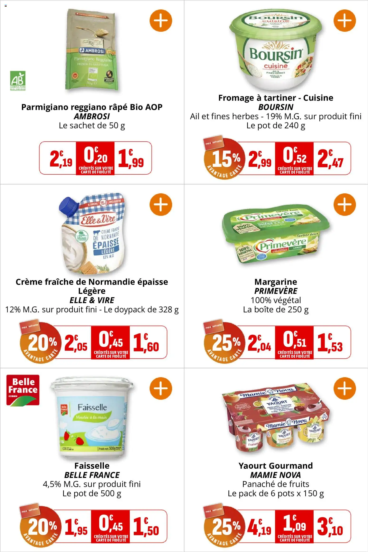 {H1} | Page: 13 | Produits: Poids, Ail, Fromage à tartiner, Crème