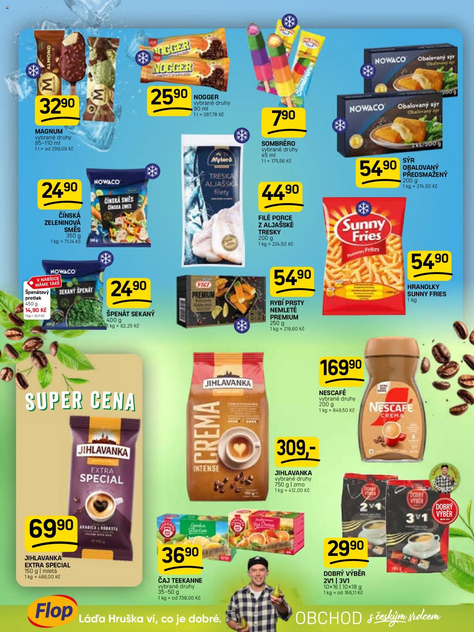 Flop leták od 20.05.2026 | Strana: 7 | Produkty: Sýr, Treska, Nescafé, Crema