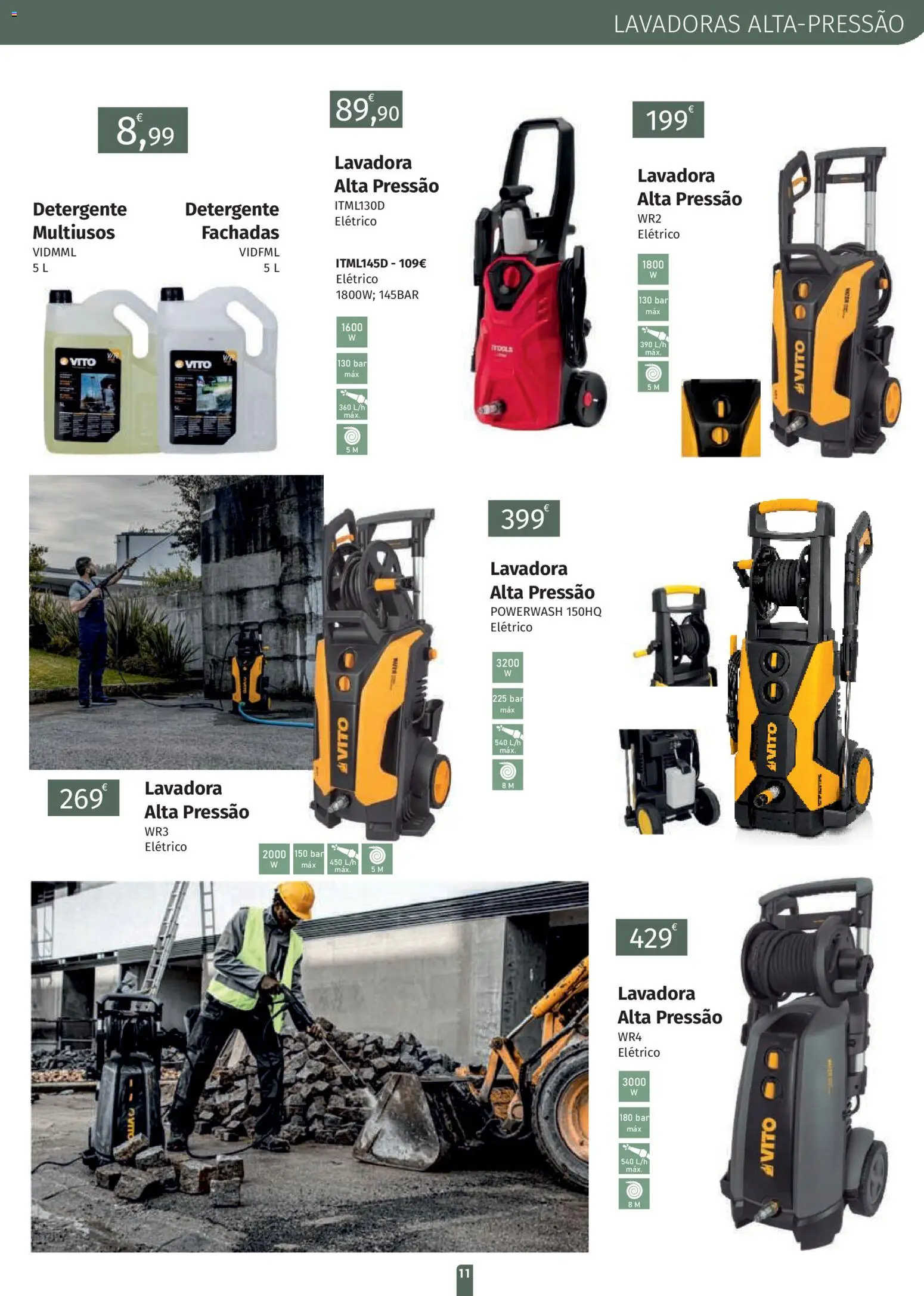 E.Leclerc folheto Jardim Fafe │ válido de 23.03.2026 | Página: 11 | Produtos: Lavadora alta pressão, Detergente