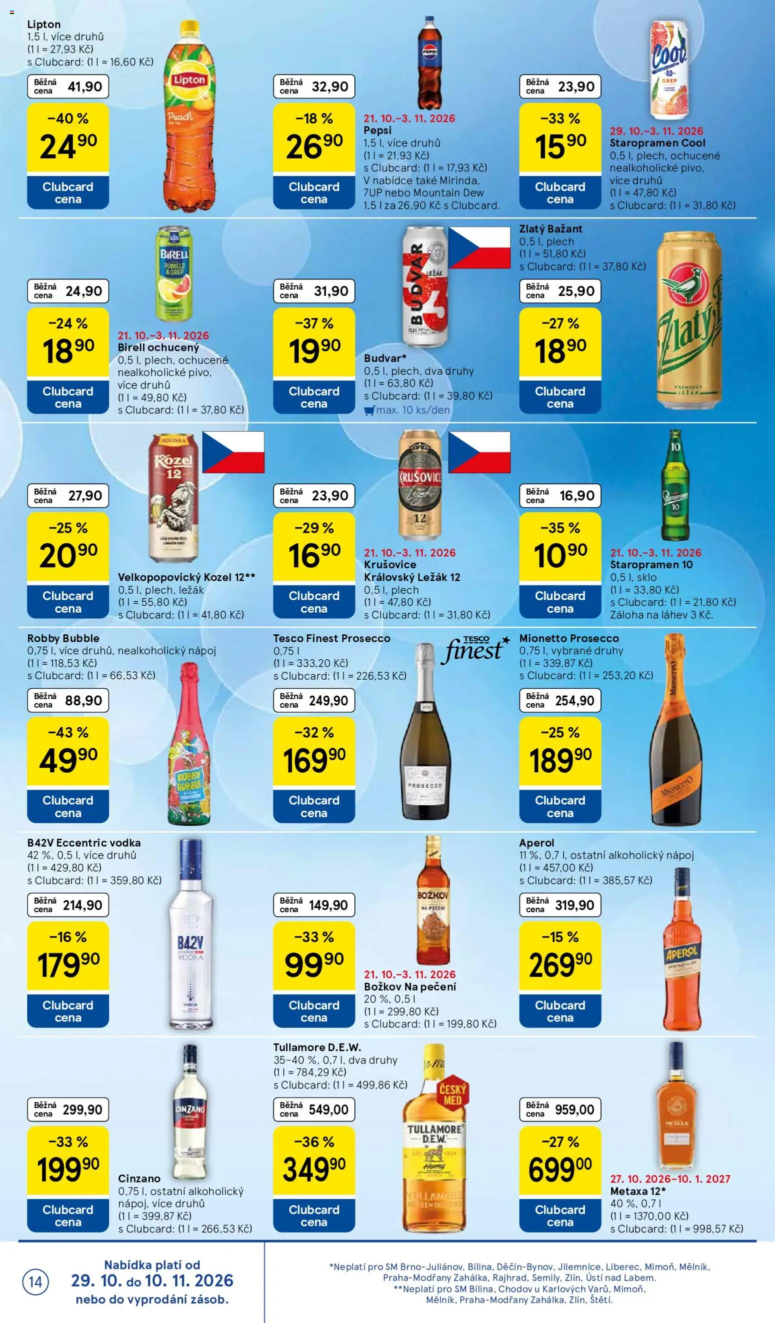 Tesco leták - Supermarket od 29.10.2026 | Strana: 14