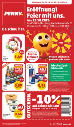 Penny Markt Eröffnung ab 22.10.2026 gültig