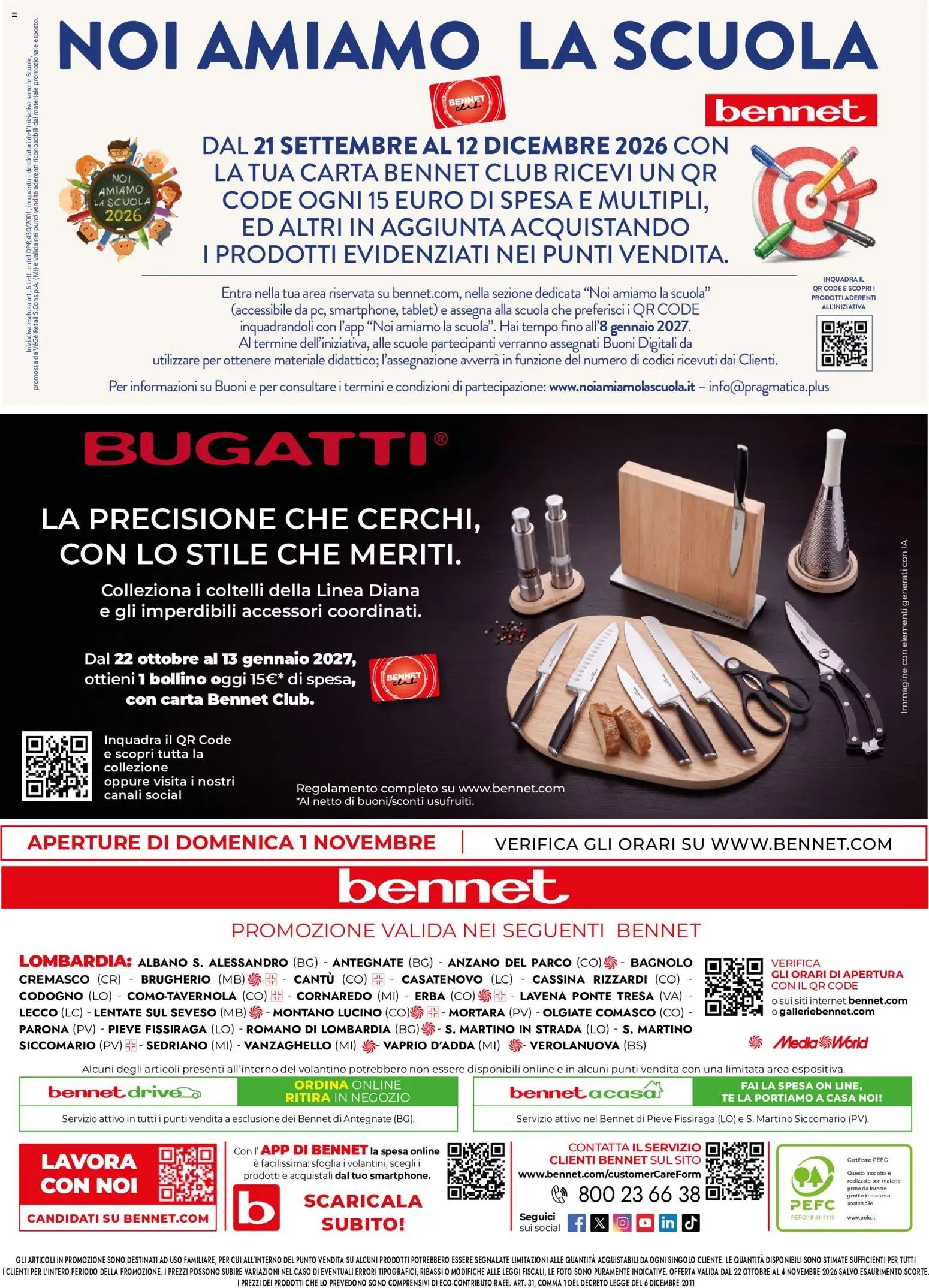 Volantino bennet del 22/10/2026 | Pagina: 40 | Prodotti: Tè, Tablet, Coltelli