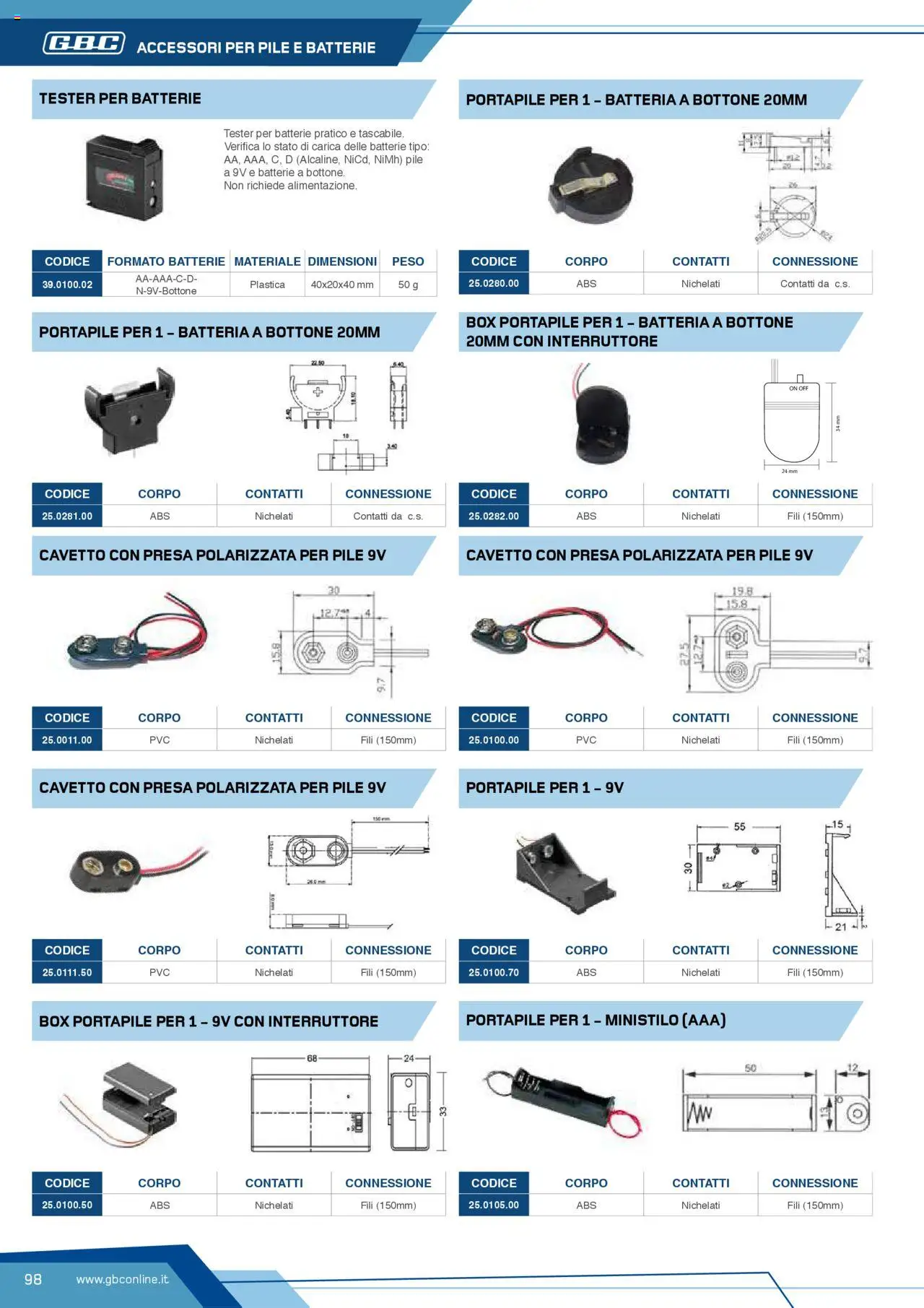 Volantino GBC del 12.04.2025 | Pagina: 98 | Prodotti: Pile, Presa, Batteria, Batterie