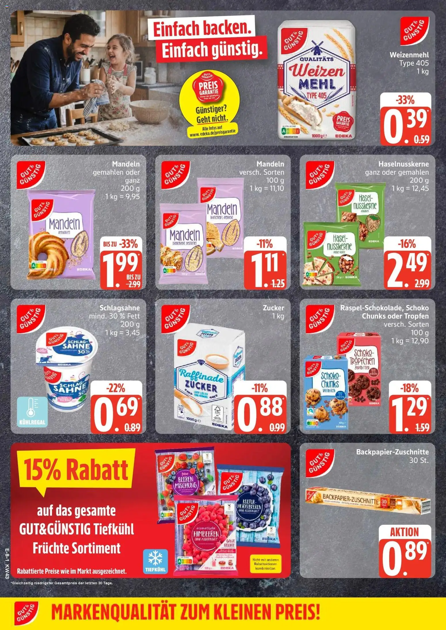Edeka Prospekt Husum (ab 19.10.2026) » Angebote Online | Seite: 10 | Produkte: Himbeeren, Mehl, Weizenmehl, Mandeln