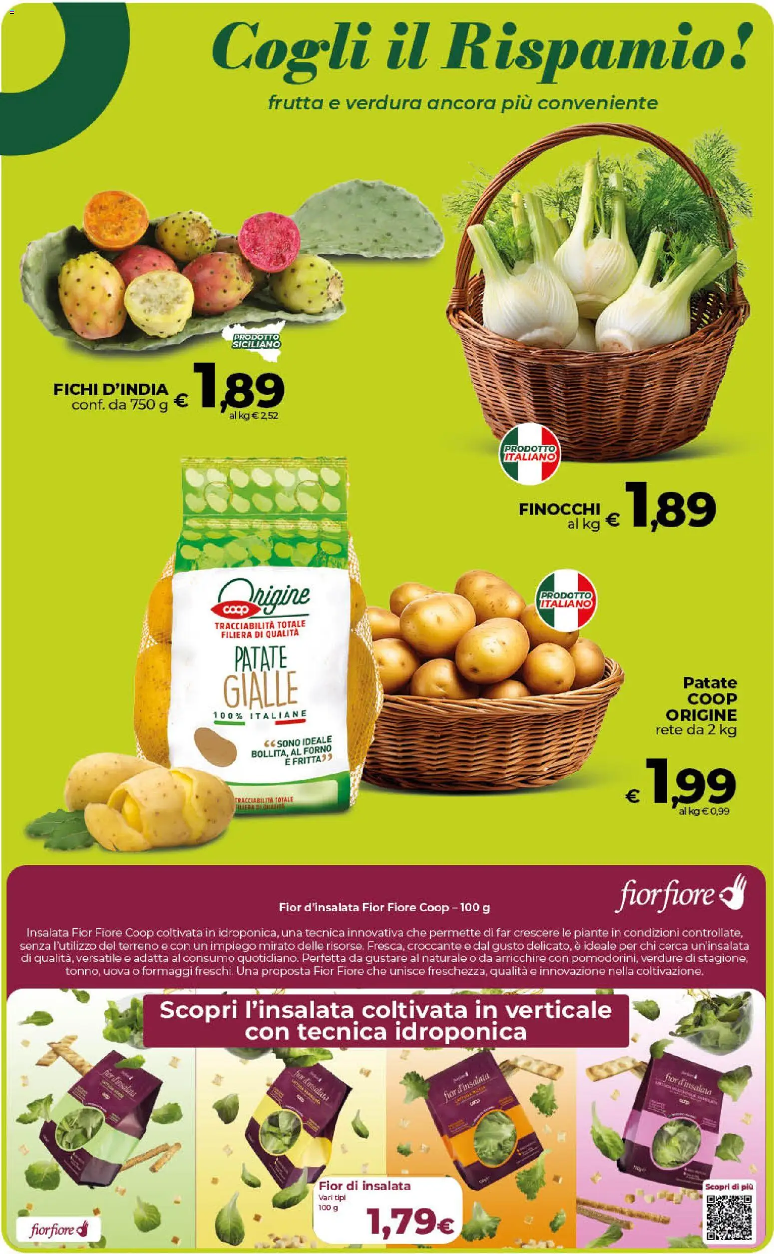Volantino Ipercoop del 13/10/2026 | Pagina: 25 | Prodotti: Verdure, Frutta, Finocchi, Forno