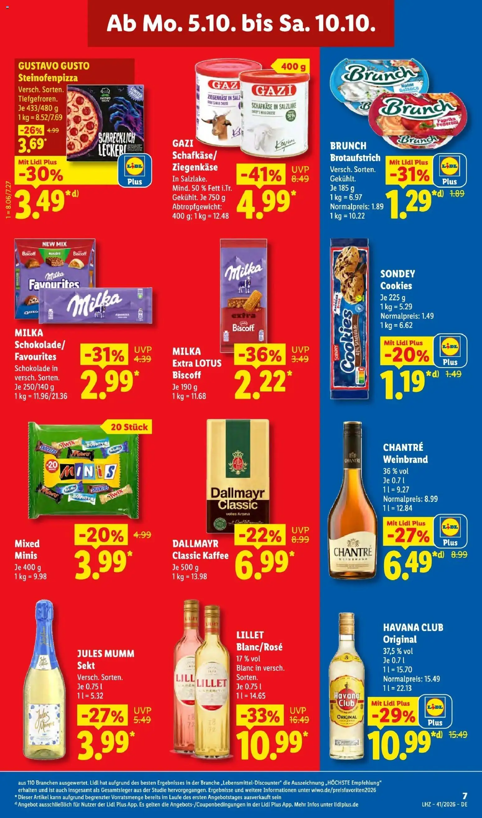 Lidl Prospekt Mahlow (ab 05.10.2026) zum Blättern » Angebote | Seite: 13 | Produkte: Havana club, Sekt, Snickers, Chantré
