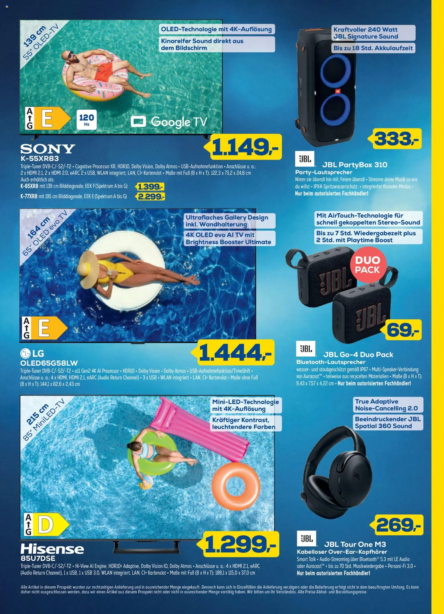 Euronics Prospekt – gültig ab 29.07.2026 | Seite: 7 | Produkte: LG, Sony, USB, TV
