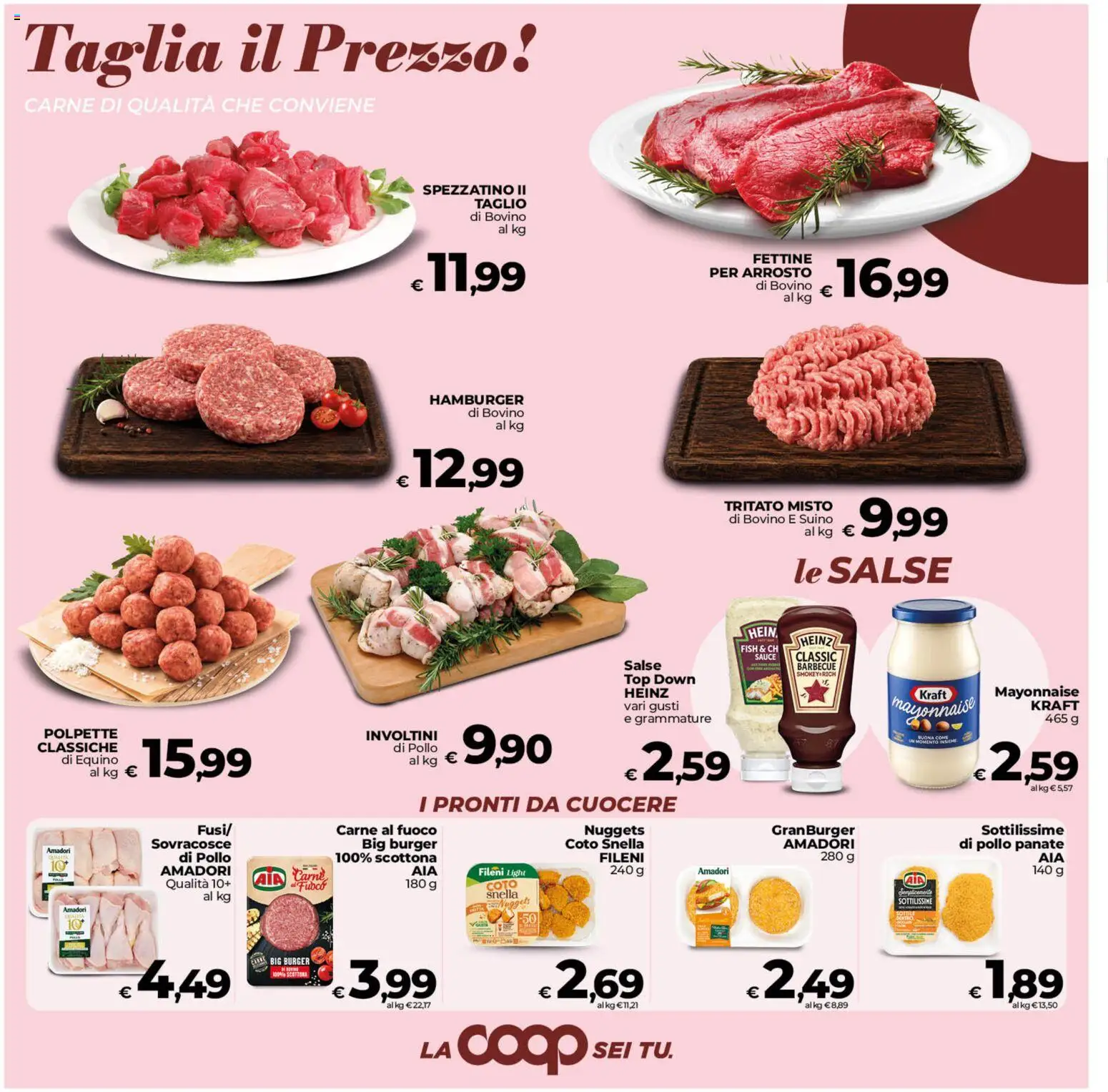Volantino COOP del 02/10/2026 | Pagina: 8 | Prodotti: Pollo, Suino, Taglio, Salse