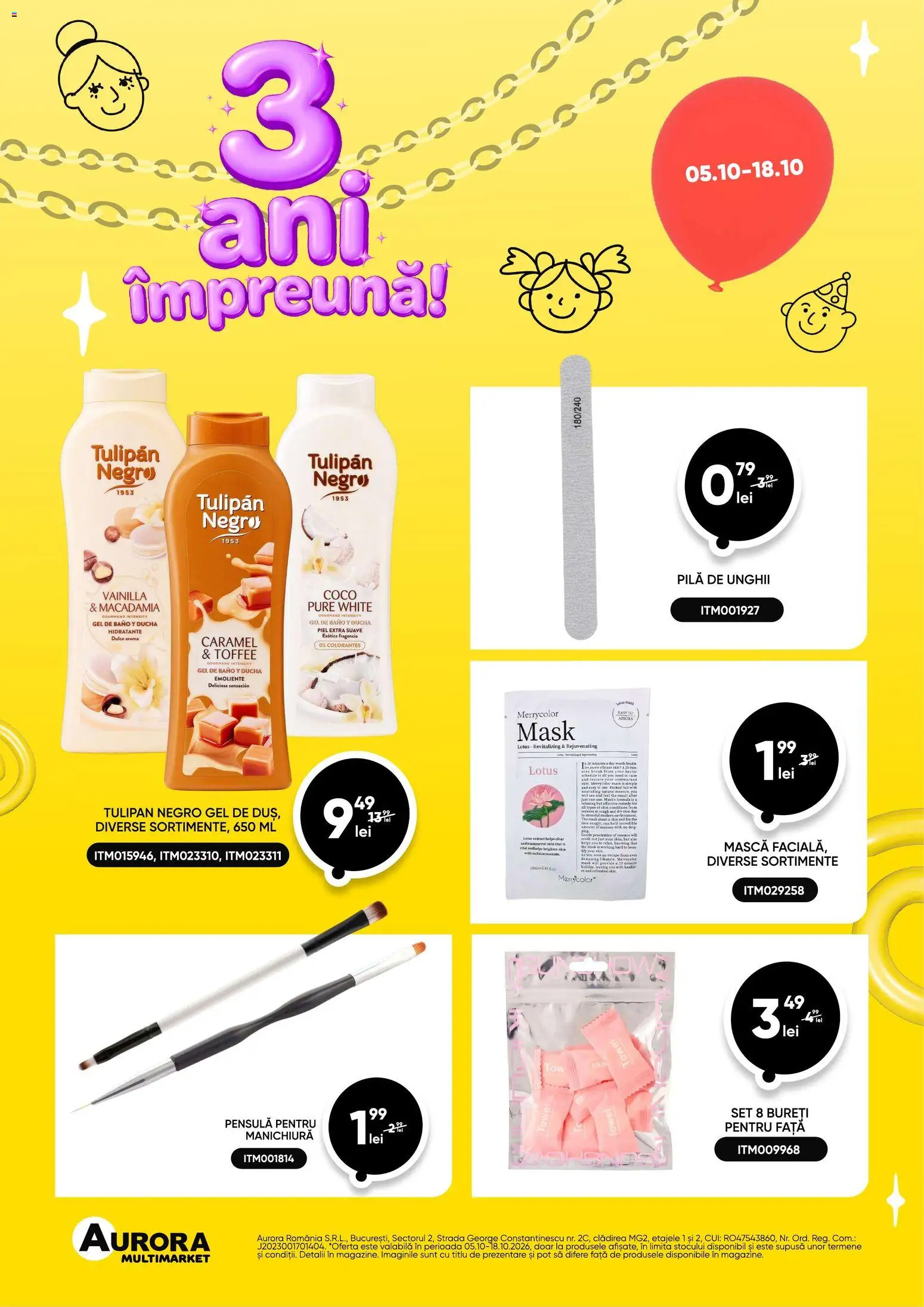 Noul catalog Aurora Multimarket – valabil de la 05.10.2026 | Pagină: 3 | Produse: Lotus