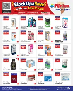 Africa Cash & Carry specials catalogue – valid from 11.06.2026 | Page: 12 | Products: Bed, Stock, Syrup, Water