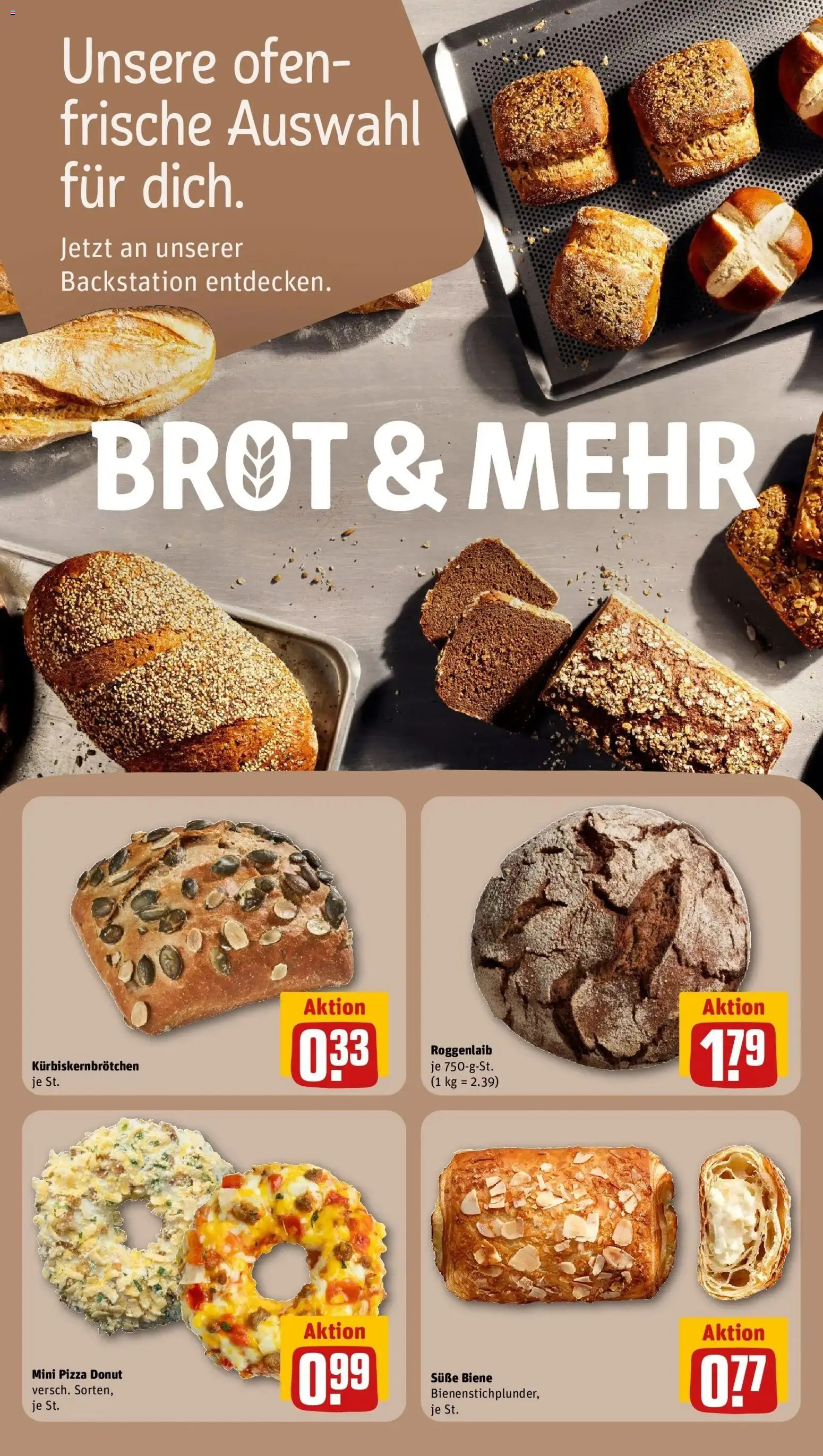 REWE Prospekt ab 19.10.2026 zum Blättern » Angebote | Seite: 33 | Produkte: Ofen, Brot, Pizza