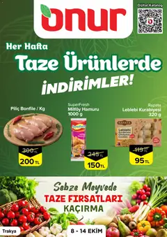 08 Ekim 2026 tarihinden itibaren geçerli olan Onur Market kataloğu önizlemesi
