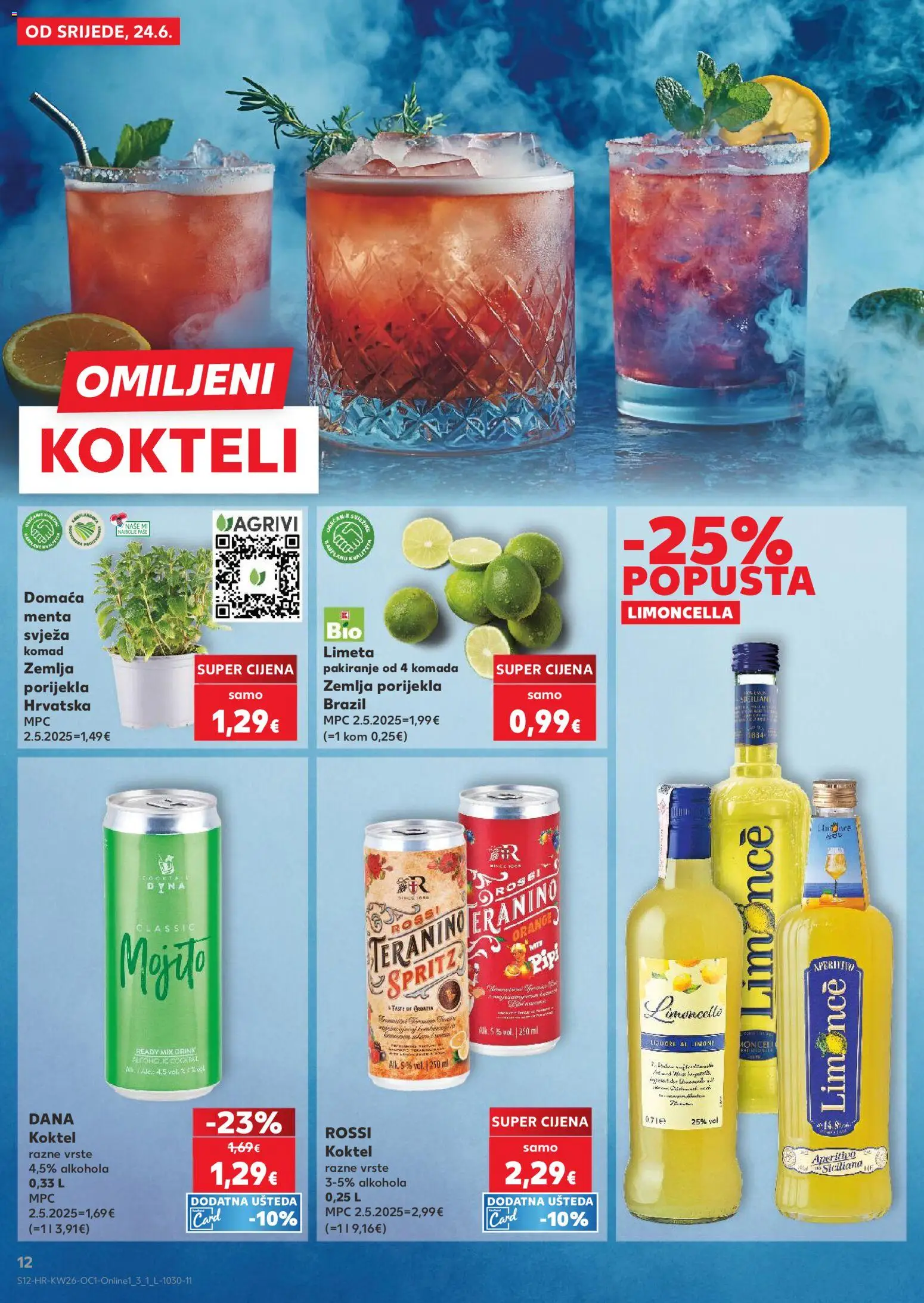 Kaufland HR akciós ujság - amely érvényes a következő dátumtól: 2026.06.24. | Oldal: 12