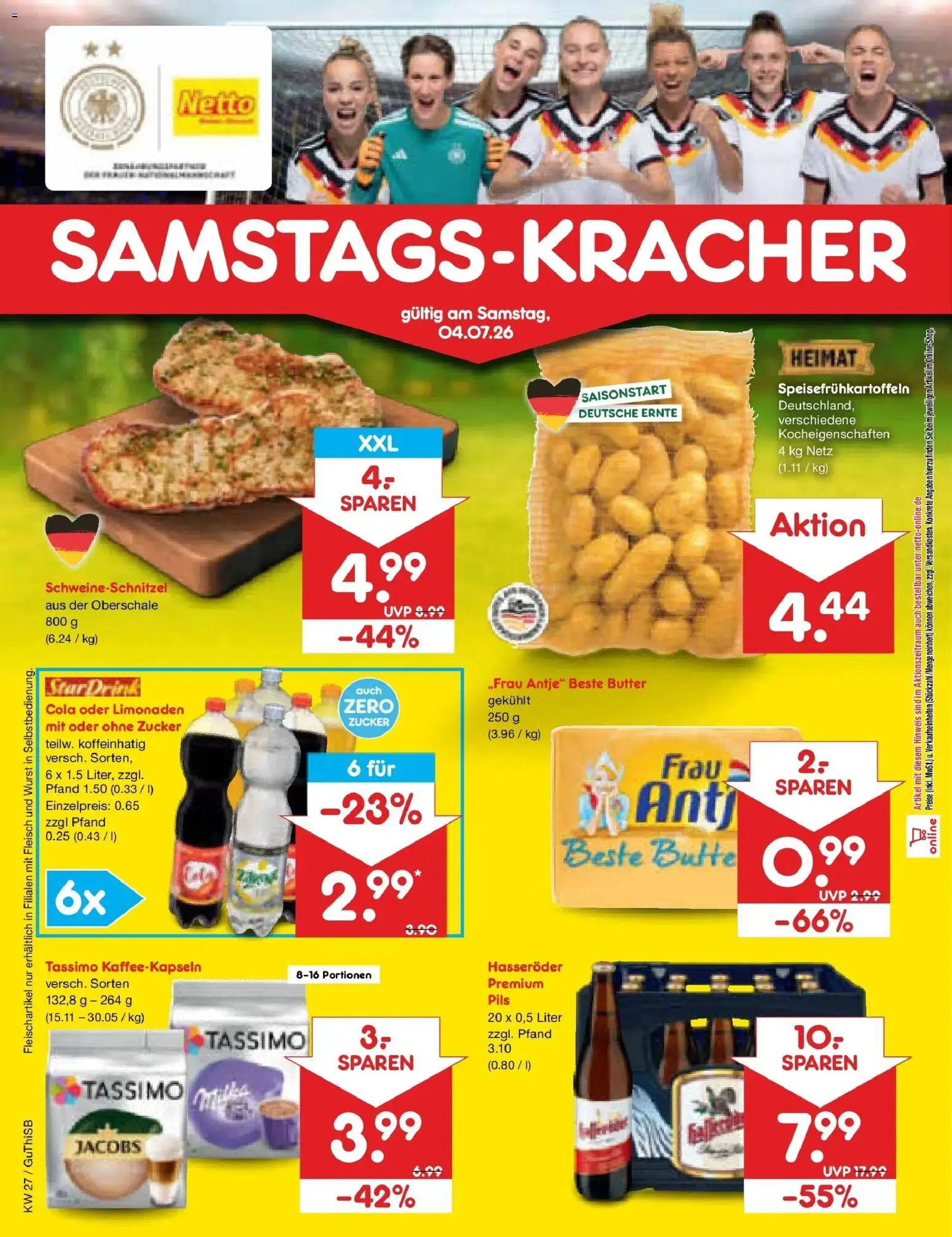 Netto Marken-Discount Prospekt Machern – gültig ab 29.06.2026 | Seite: 68 | Produkte: Butter, Pils, Hasseröder, Tassimo