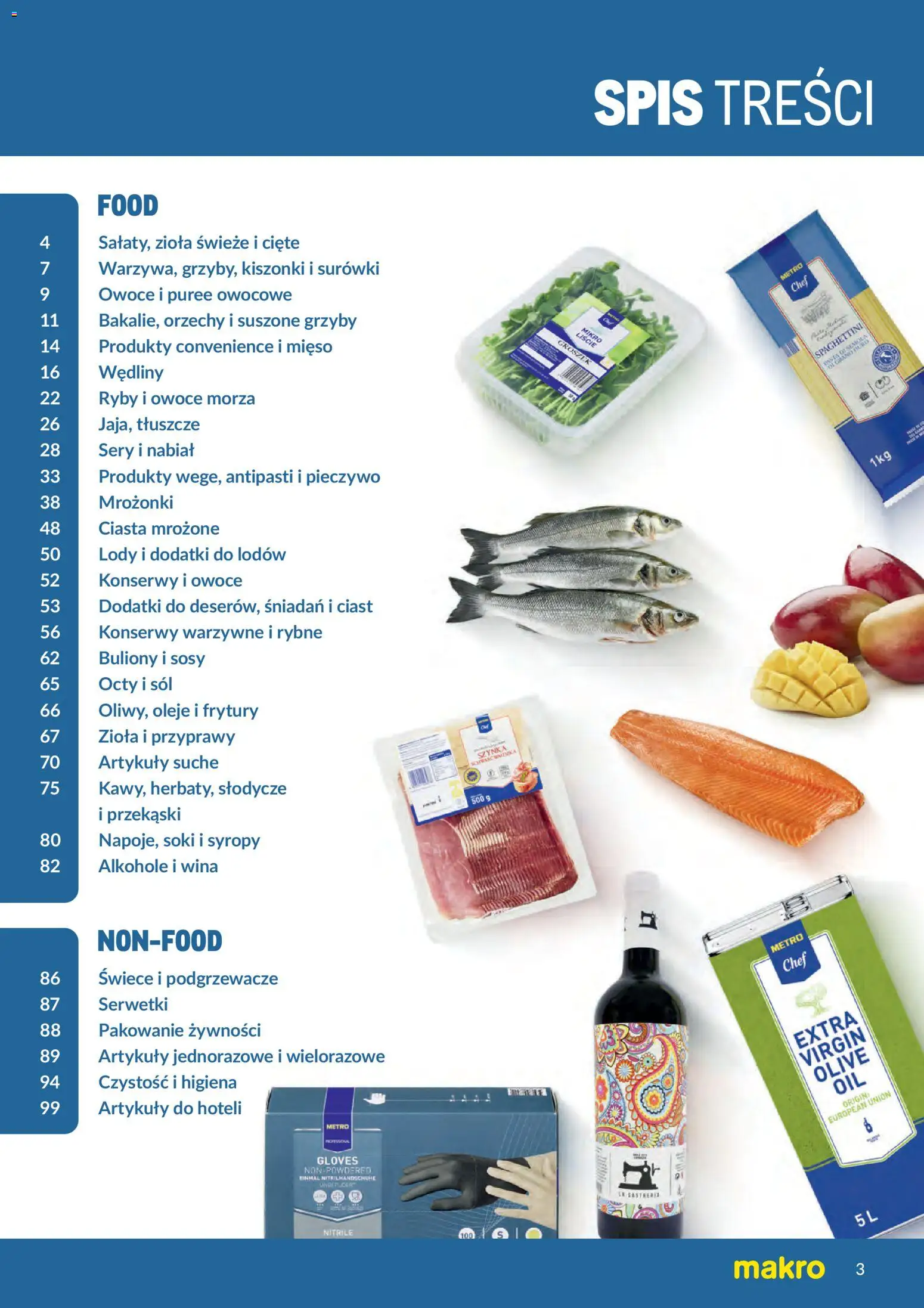 Makro gazetka - Produktów marek własnych dla profesjonalnej Gastronomii od 01.03.2026 | Strona: 3 | Produkty: Mięso, Soki, Wędliny, Owoce morza
