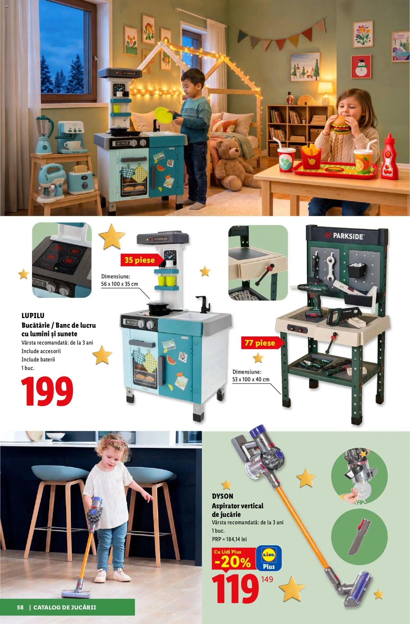 Noul catalog Lidl – valabil de la 02.11.2026 | Pagină: 58 | Produse: Aspirator vertical, Baterii, Lumini, Plus
