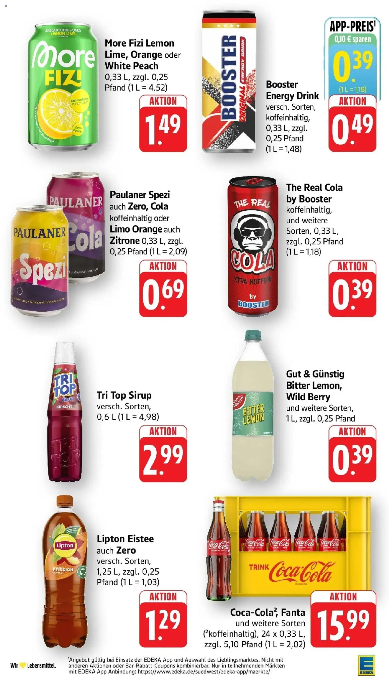 Edeka Prospekt Trier – gültig ab 08.06.2026 | Seite: 35 | Produkte: Coca cola, Cola, Sirup, Paulaner