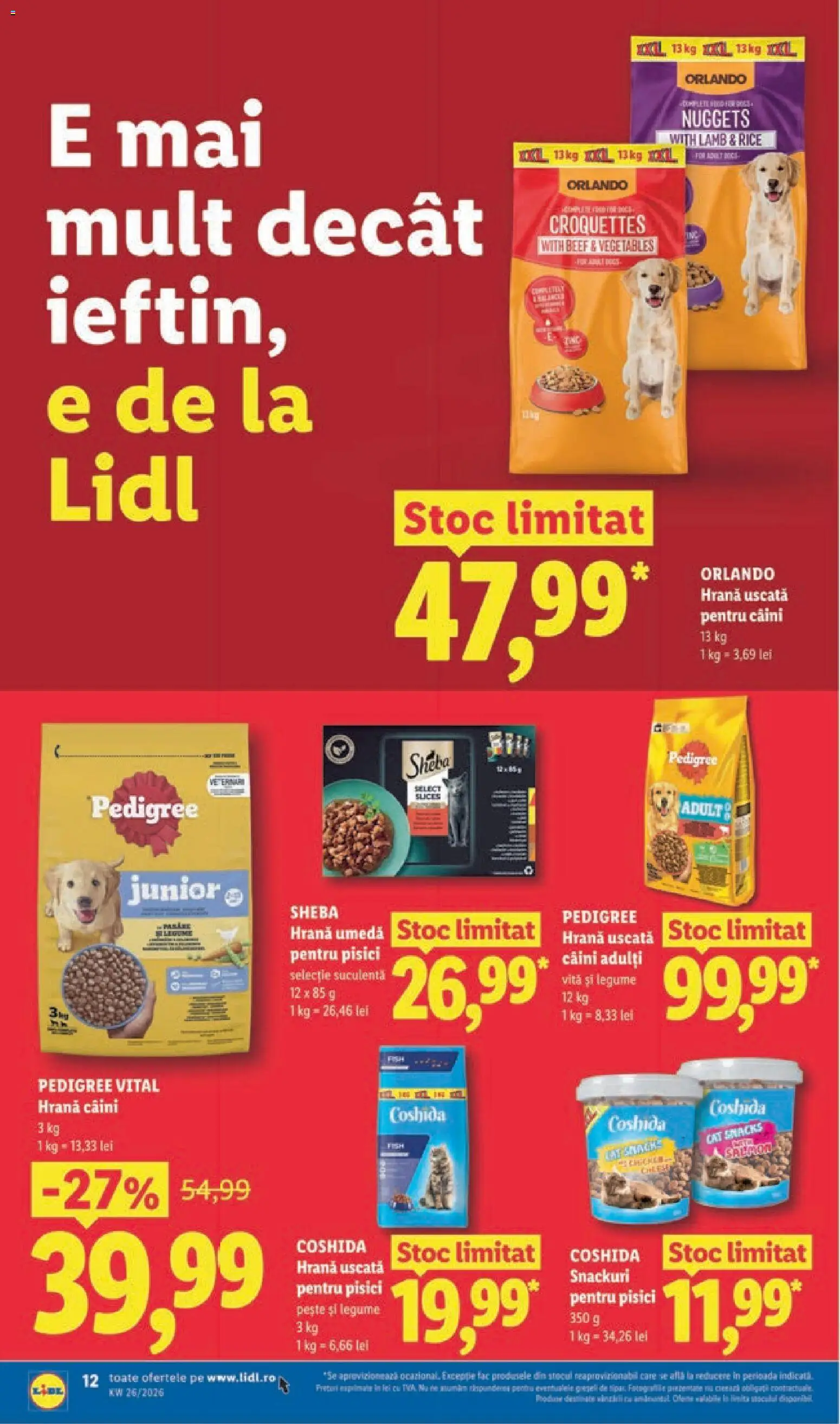 Noul catalog Lidl – valabil de la 22.06.2026 | Pagină: 12 | Produse: Pește, Legume