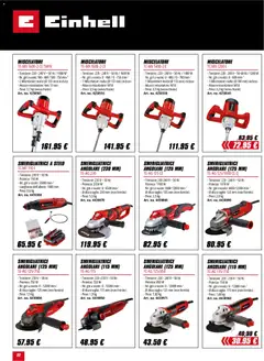 Anteprima del volantino Volantino Einhell	 valido a partire dal 02.02.2026 | Pagina: 22 | Prodotti: Miscelatore, Disco, Smerigliatrice