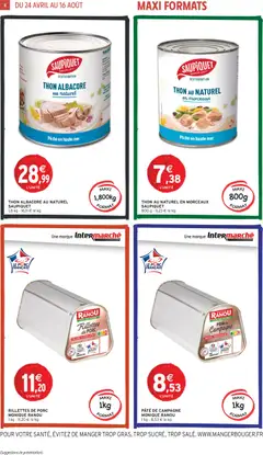 Intermarché - Prévisualisation de RILLETTES DE PORC MONIQUE RANOU, Rillettes de porc Monique Ranou 1 kg valide à partir de 24/04/2026 | Page: 4