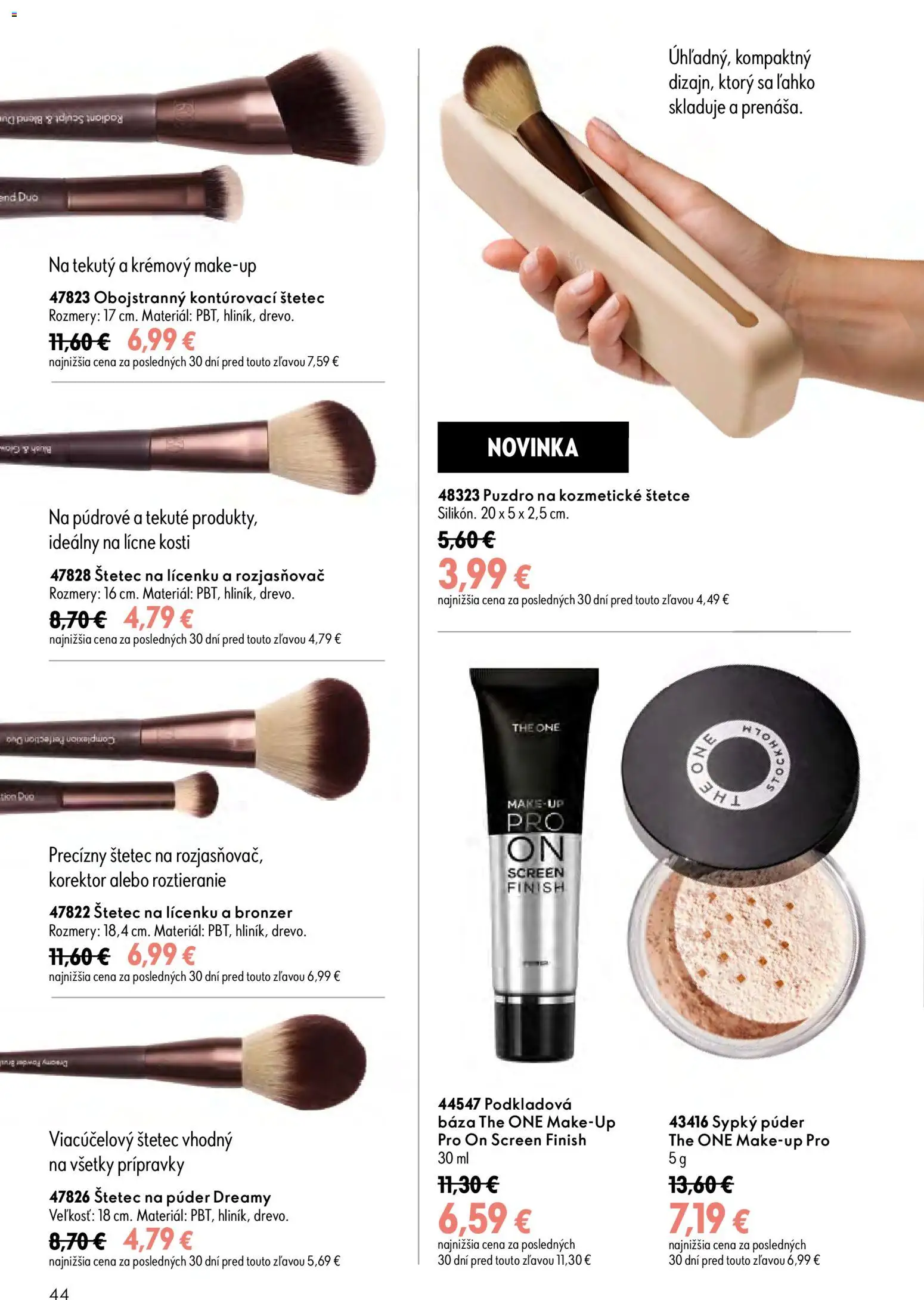Nové Oriflame akcie – leták je platný od 29.07.2026 | Strana: 44 | Produkty: Korektor, Púder, Bronzer, Puzdro