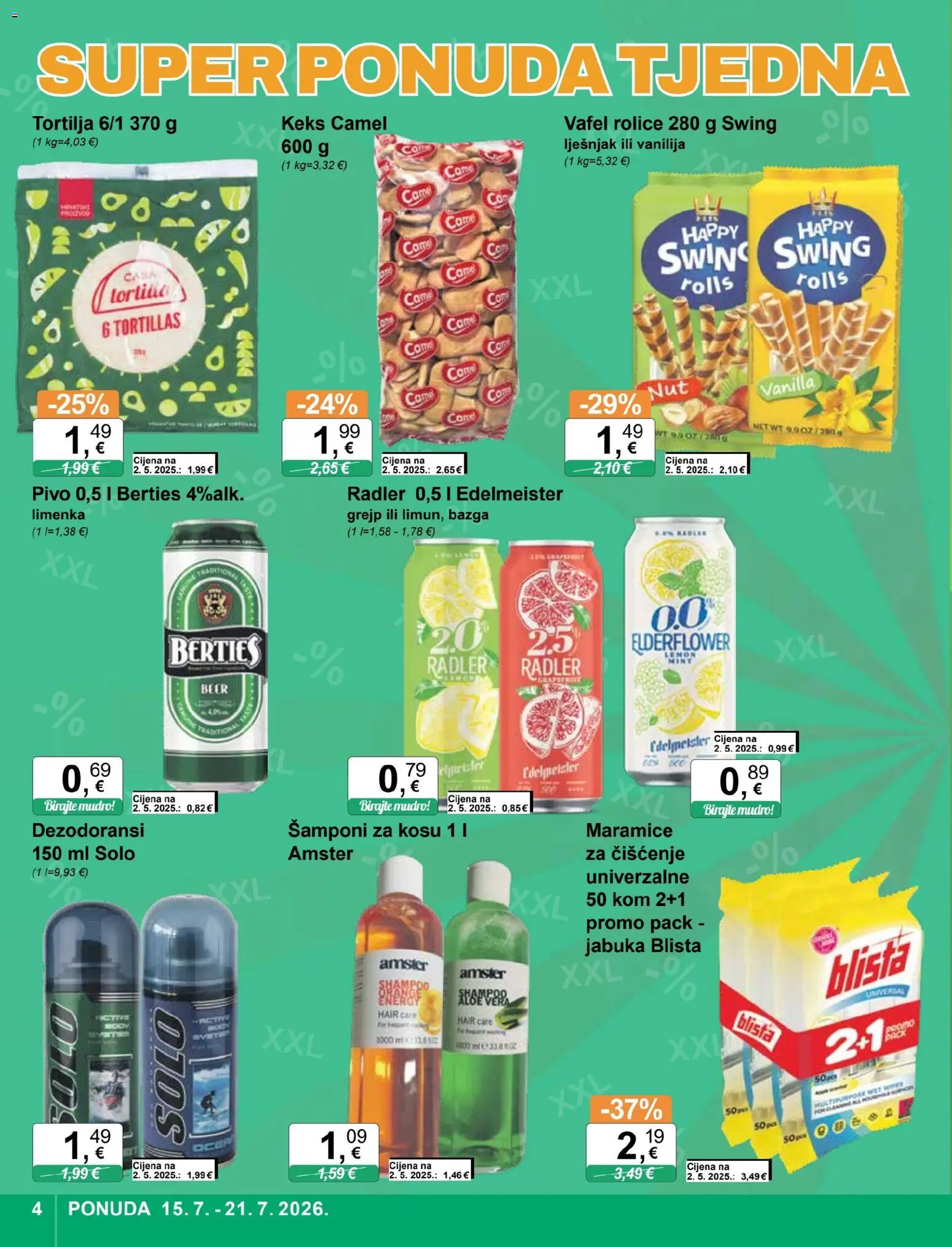 KTC katalog | vrijedi od 15.07.2026 | Stranica: 4 | Proizvodi: Radler, Pivo, Grejp, Maramice