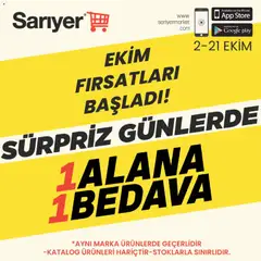02 Ekim 2026 tarihinden itibaren geçerli olan Sarıyer kataloğu önizlemesi