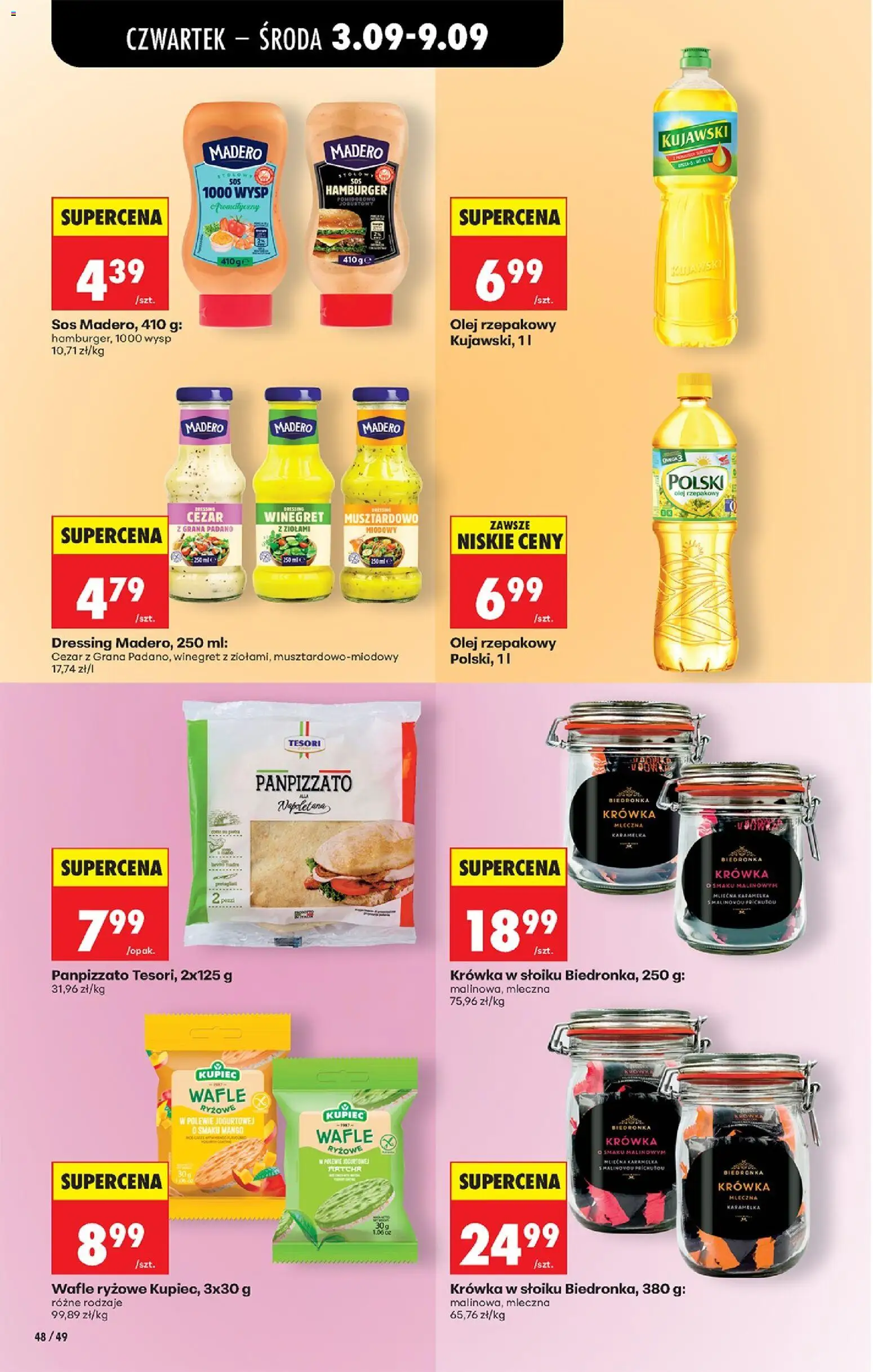 Biedronka Polsko leták - Codziennie niskie ceny od 03.09.2026 | Strana: 56 | Produkty: Dressing, Mango, Olej, Grana Padano