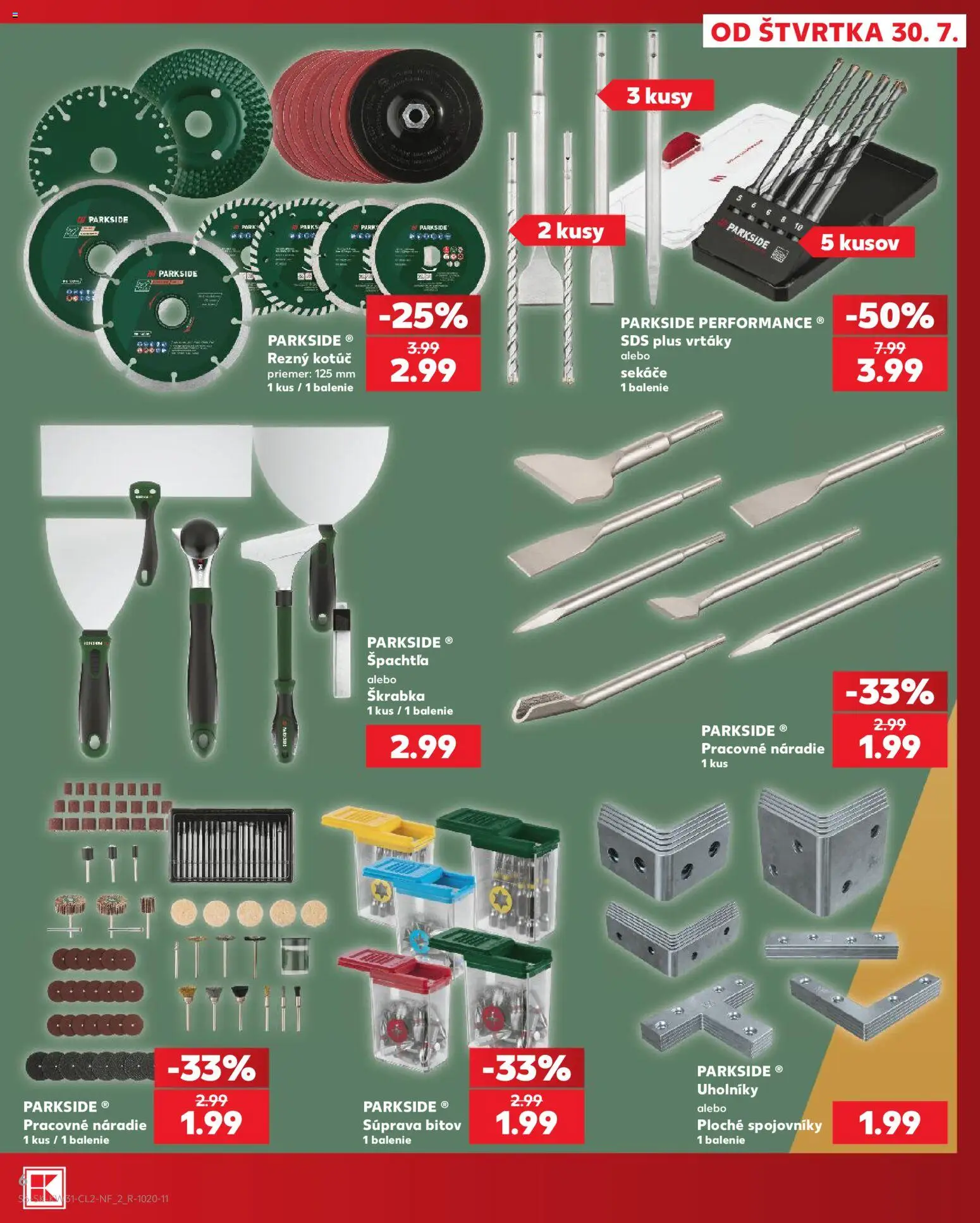 Kaufland SK akciós ujság - amely érvényes a következő dátumtól: 2026.07.30. | Oldal: 6 | Termékek: Parkside