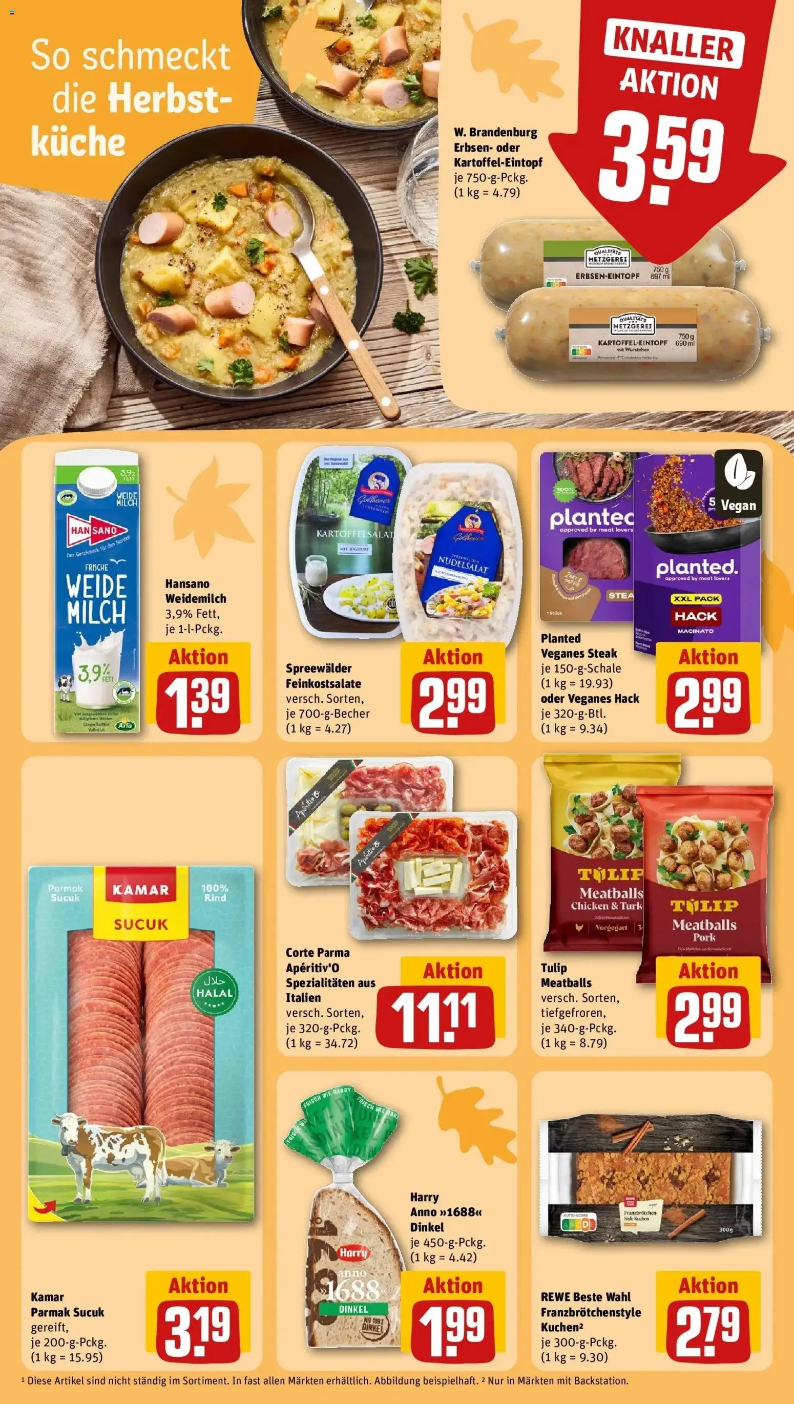 REWE Prospekt ab 19.10.2026 zum Blättern » Angebote | Seite: 19 | Produkte: Milch, Joghurt, Küche, Kuchen