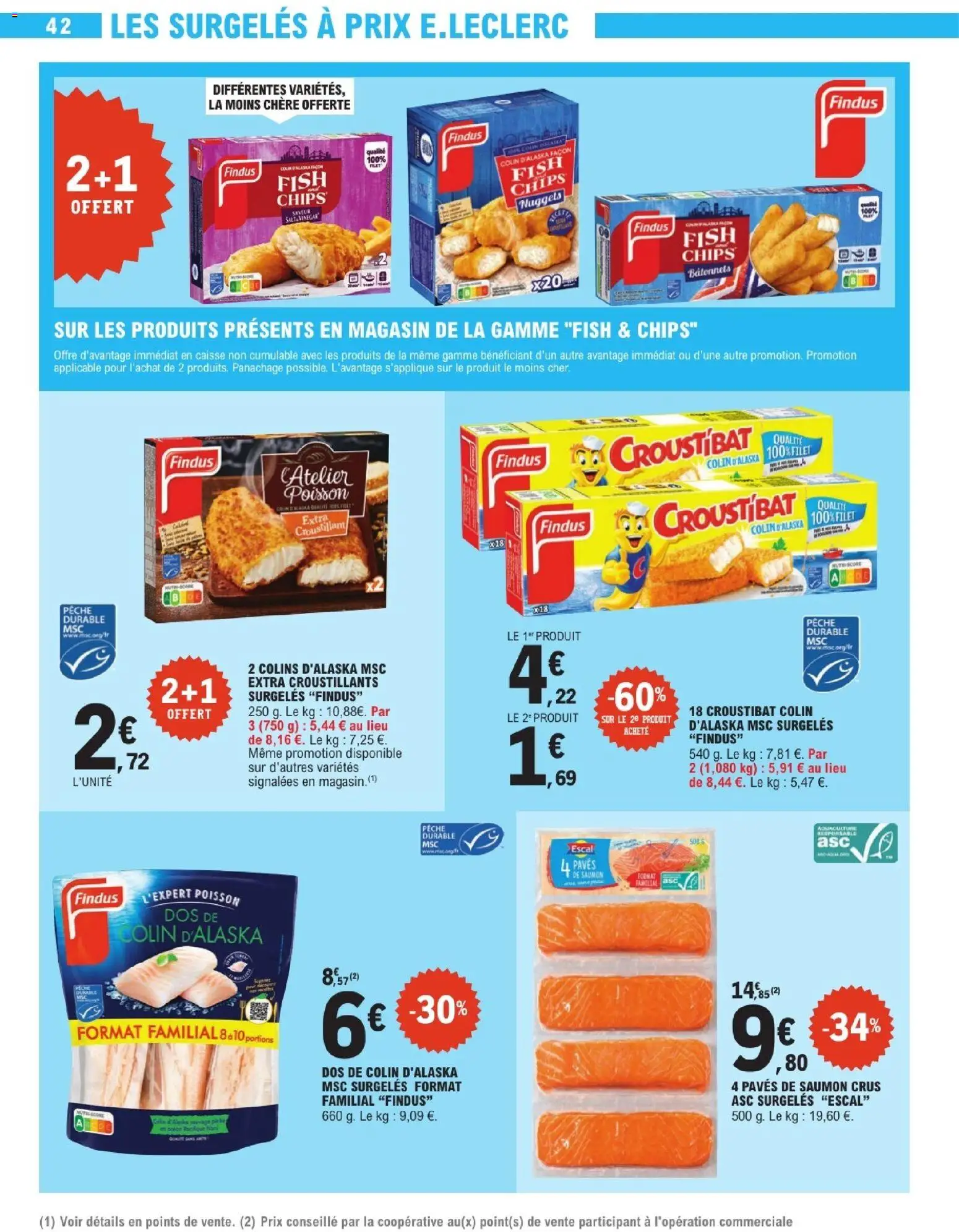 {H1} | Page: 42 | Produits: Pêche, Poisson, Chips, Saumon