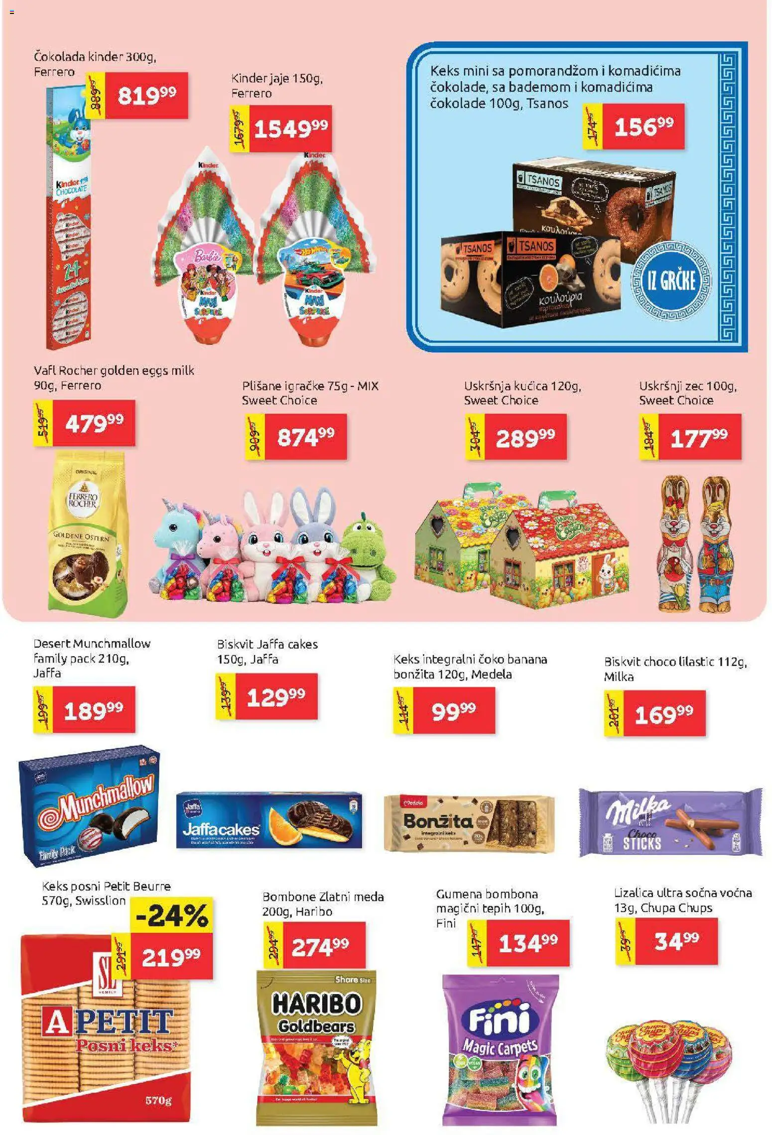 SuperVERO katalog - važi od 02.04.2026 | Strana: 21 | Proizvode: Bombone, Milka, Keks, Tepih