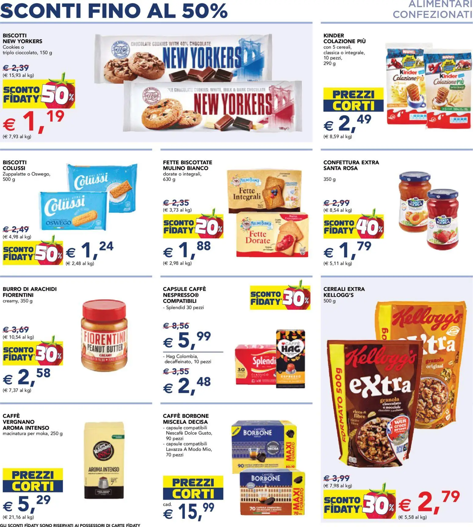 Volantino Esselunga S del 08.06.2026 | Pagina: 14 | Prodotti: Caffè, Cioccolato, Cereali, Biscotti