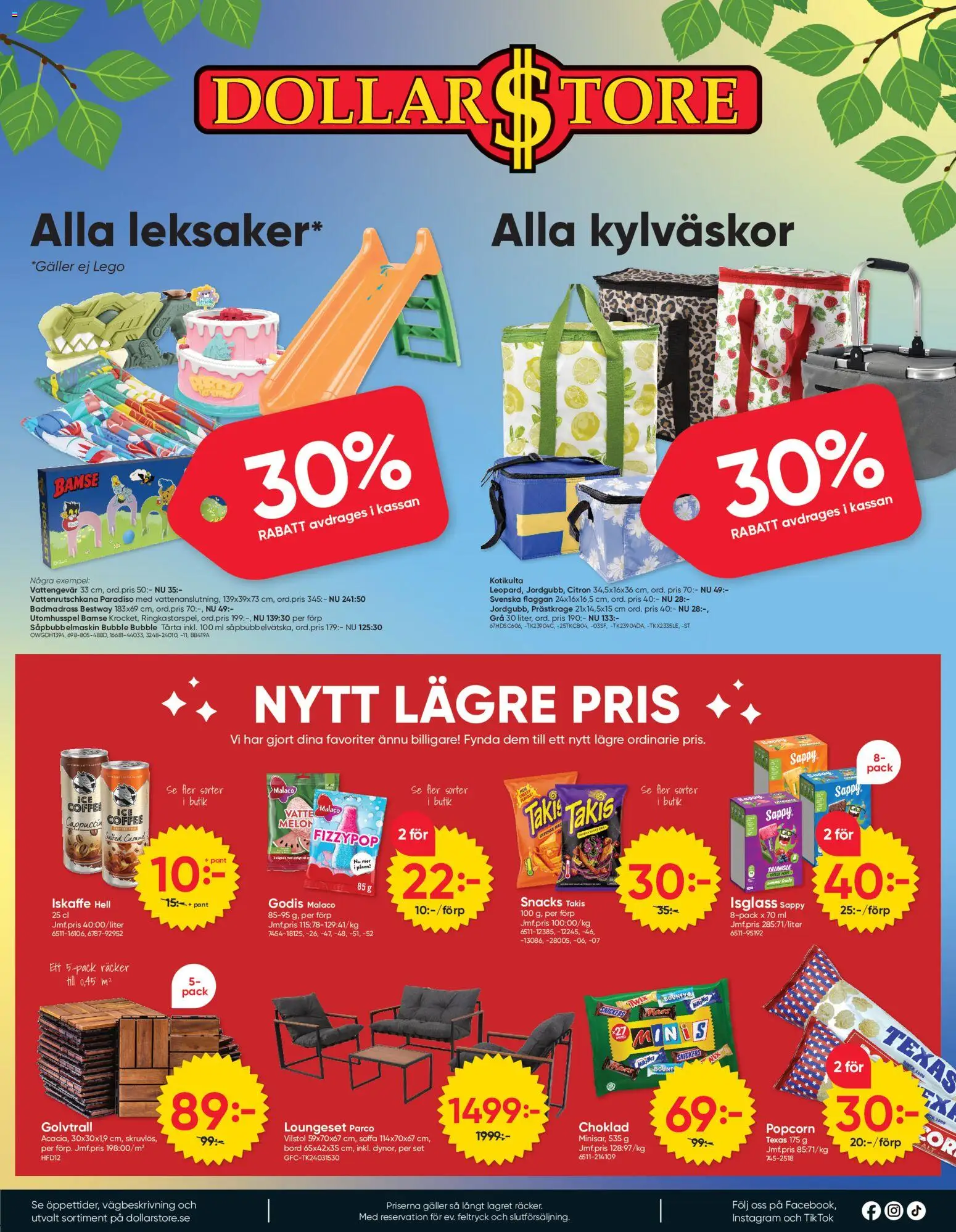 Dollar Store reklamblad aktuell från 15.06.2026 | Sida: 8 | Produkter: Soffa, Iskaffe, Choklad, Isglass