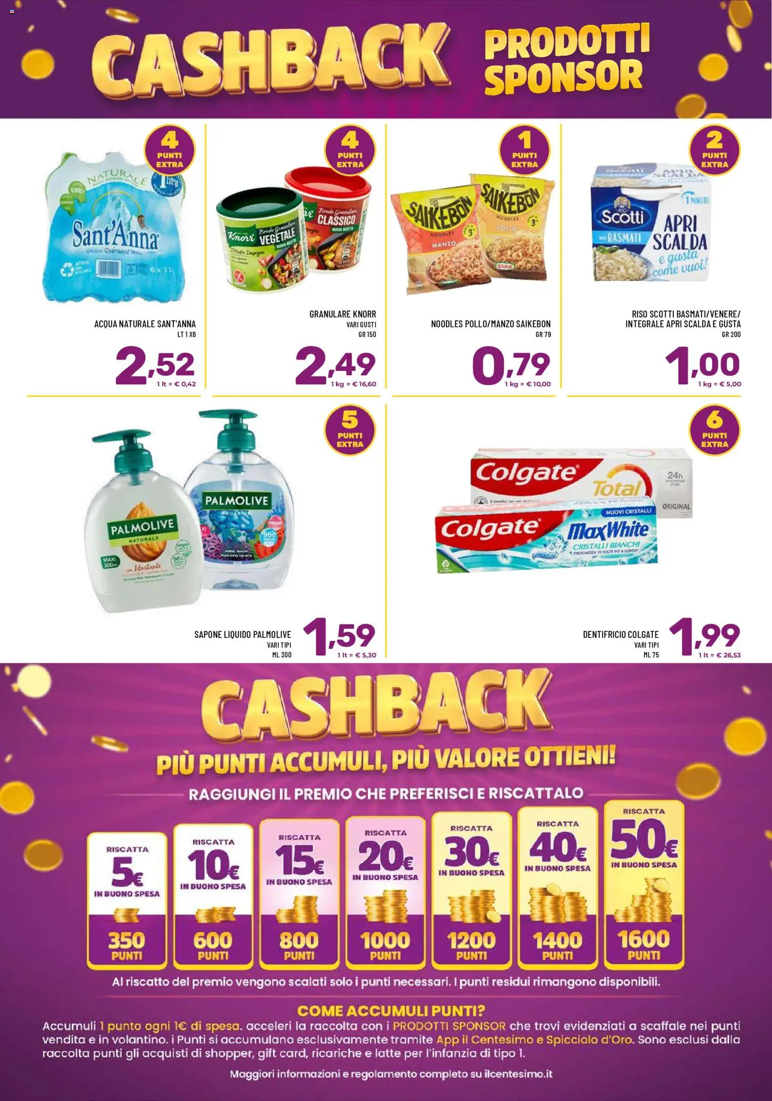 Volantino Il Centesimo del 01/09/2026 | Pagina: 4 | Prodotti: Pollo, Manzo, Acqua, Latte
