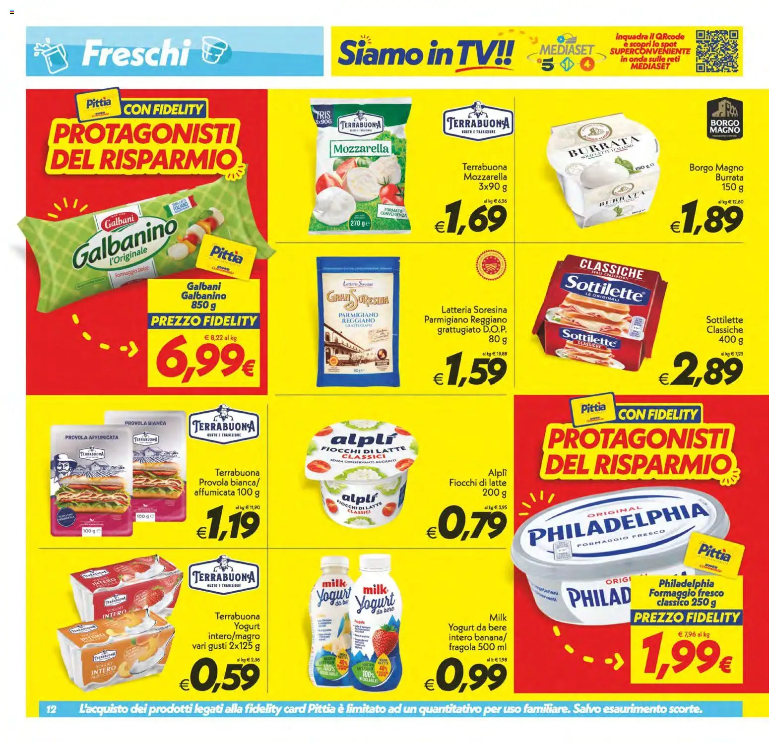 Volantino SuperConveniente del 29.05.2026 | Pagina: 12 | Prodotti: Yogurt, Latte, Formaggio, Parmigiano reggiano