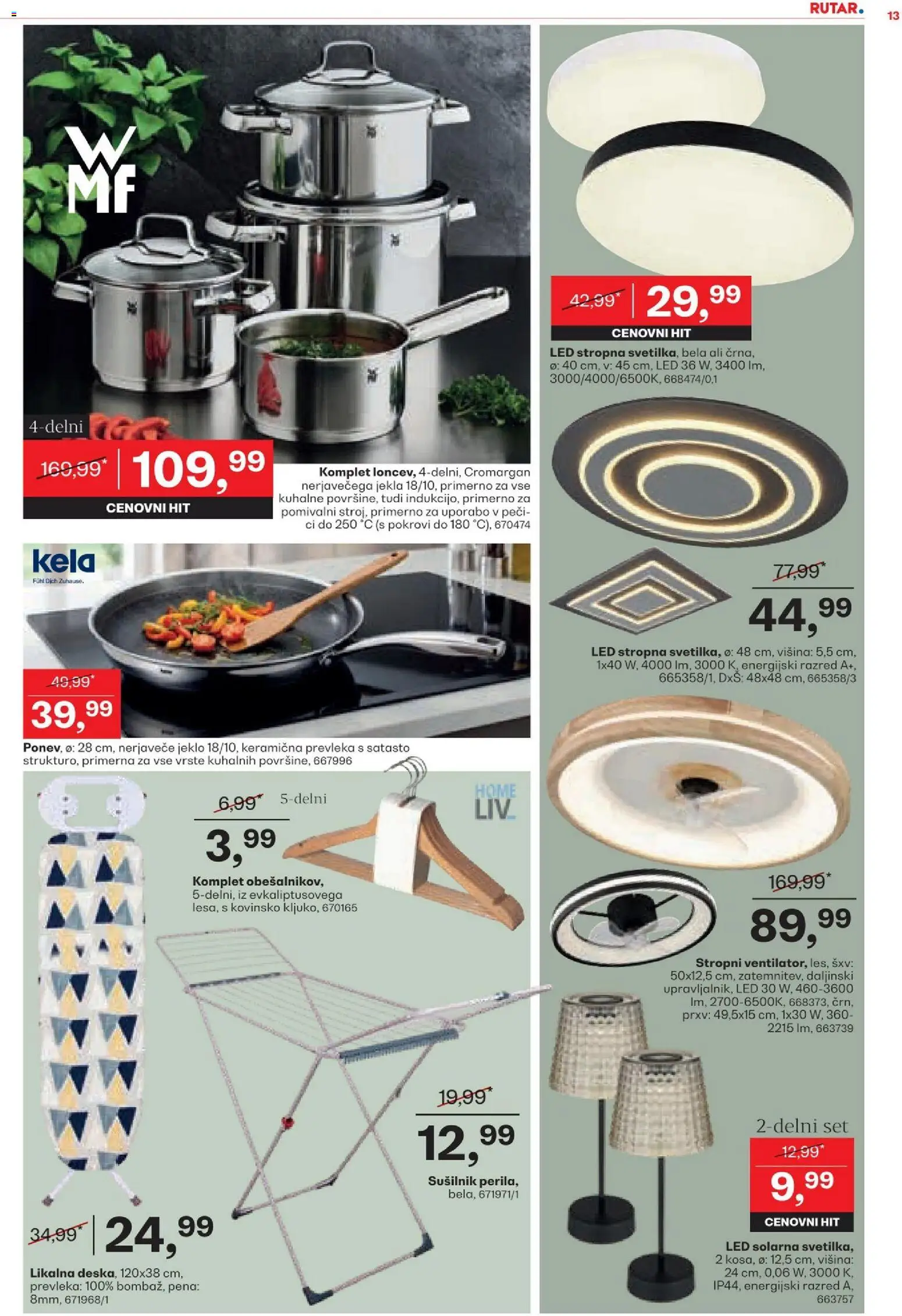 Novi Rutar katalog ponudbe – veljaven od 22.07.2026 | Stran: 13 | Izdelki: Prevleka