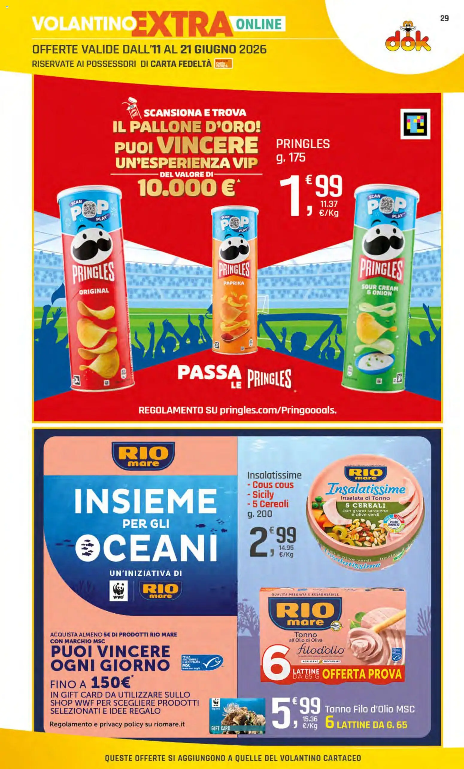 Volantino DOK del 11.06.2026 | Pagina: 30 | Prodotti: Insalata, Olive, Pallone, Piatto