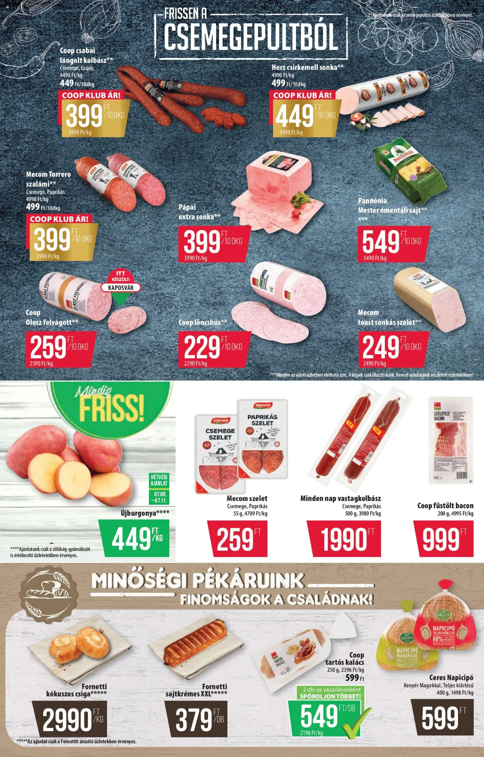 COOP akciós ujság - amely érvényes a következő dátumtól: 09.07.2026 | Oldal: 2