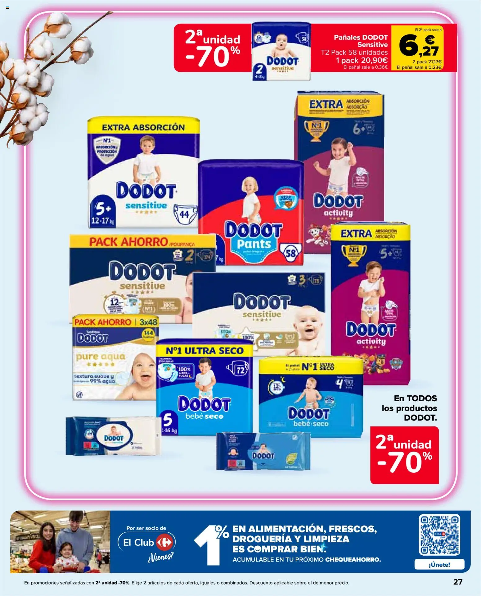 Carrefour Market folleto │ válido desde el 26/08/2026 | Página: 27 | Productos: Puré, Agua, Pañales