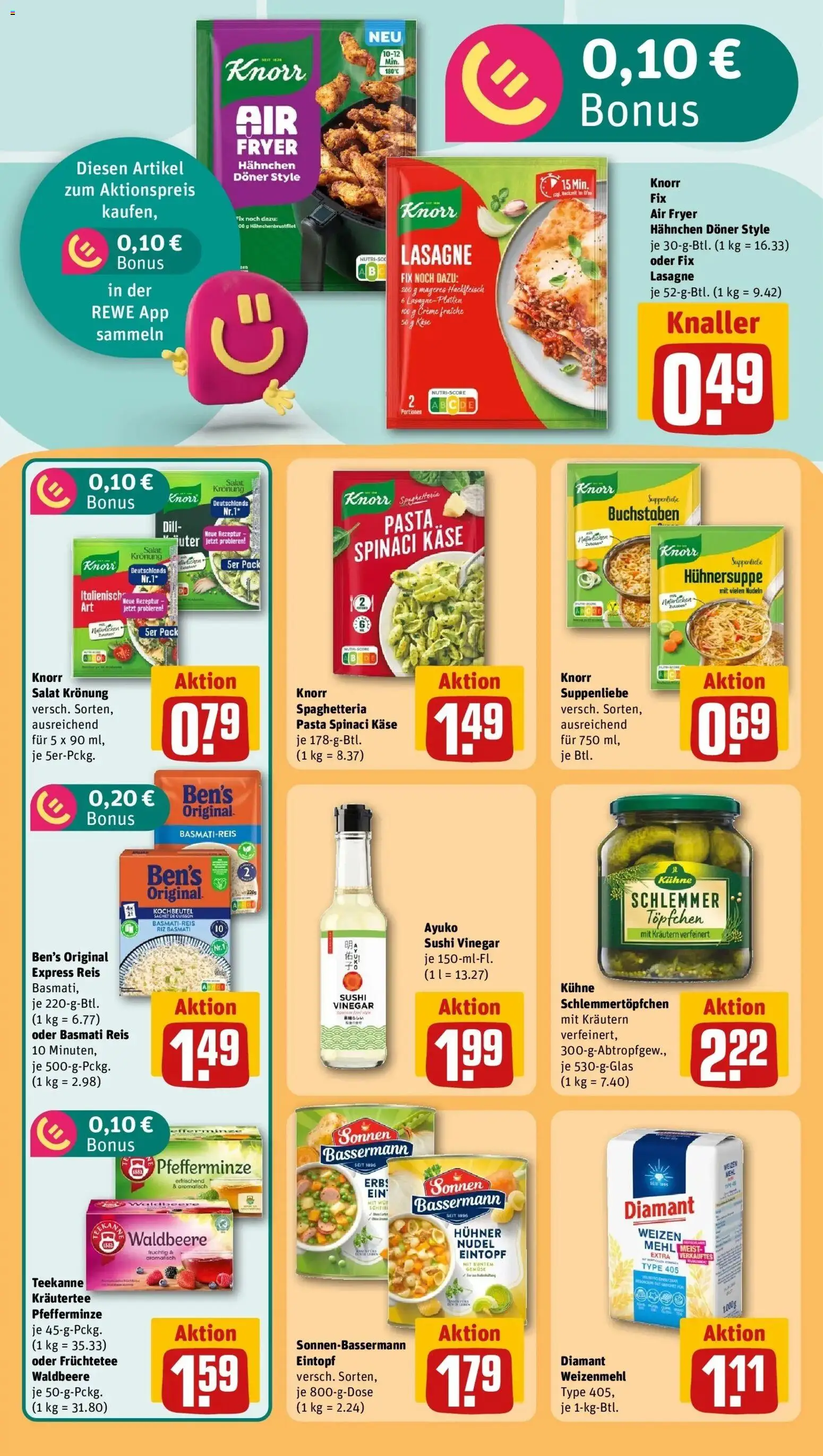 REWE Prospekt ab 28.09.2026 zum Blättern » Angebote | Seite: 26 | Produkte: Mehl, Creme, Reis, Hackfleisch