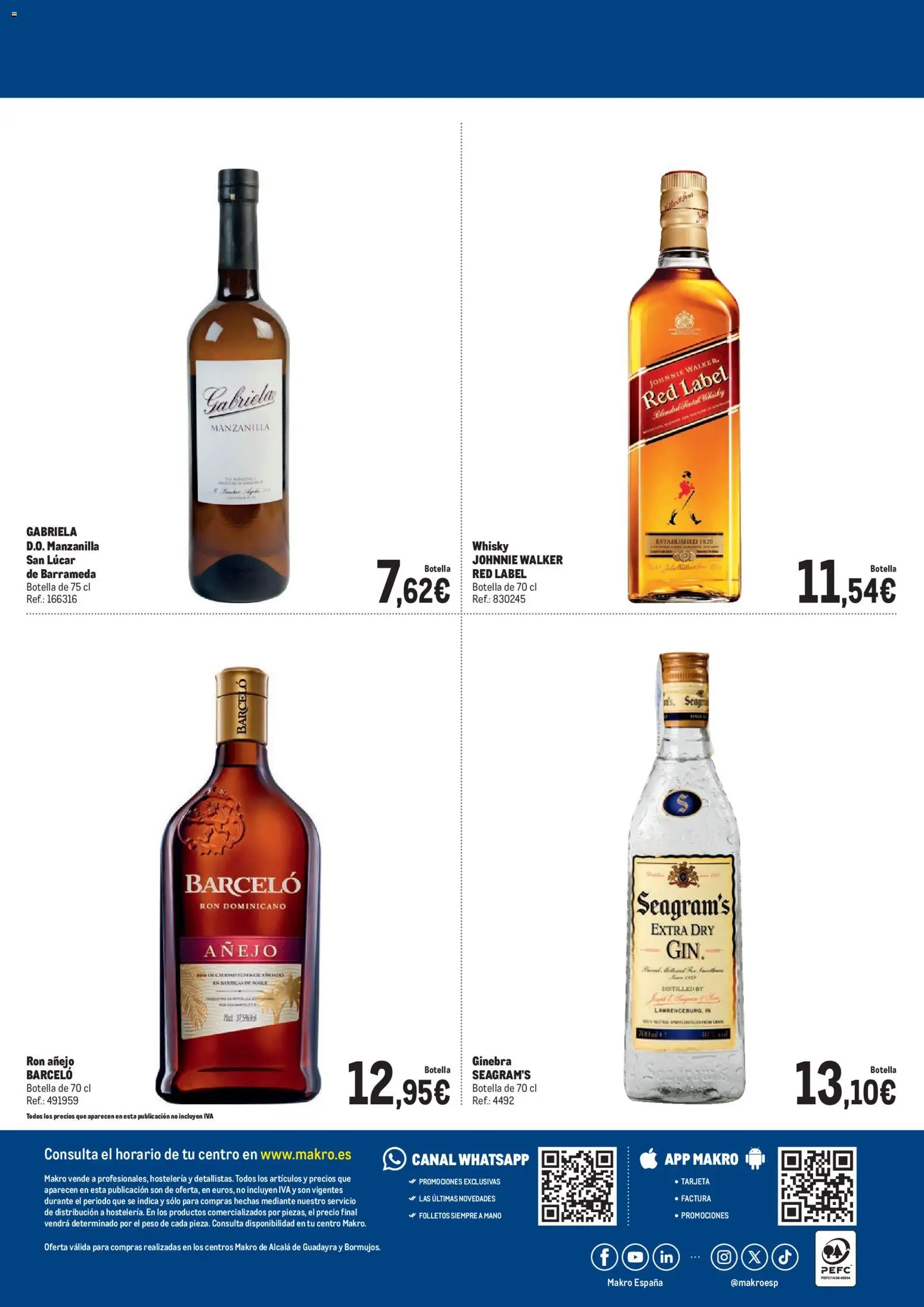 Makro Especial Rocío │ válido desde el 08.05.2026 | Página: 4 | Productos: Ron, Ginebra, Whisky, Peso