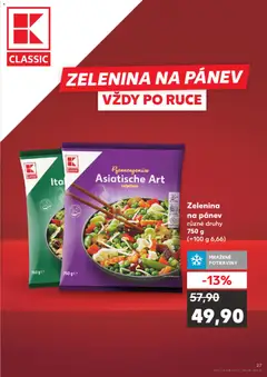 Náhled letáku Zelenina na pánev, různé druhy 750 g od 29.04.2026 | Strana: 27